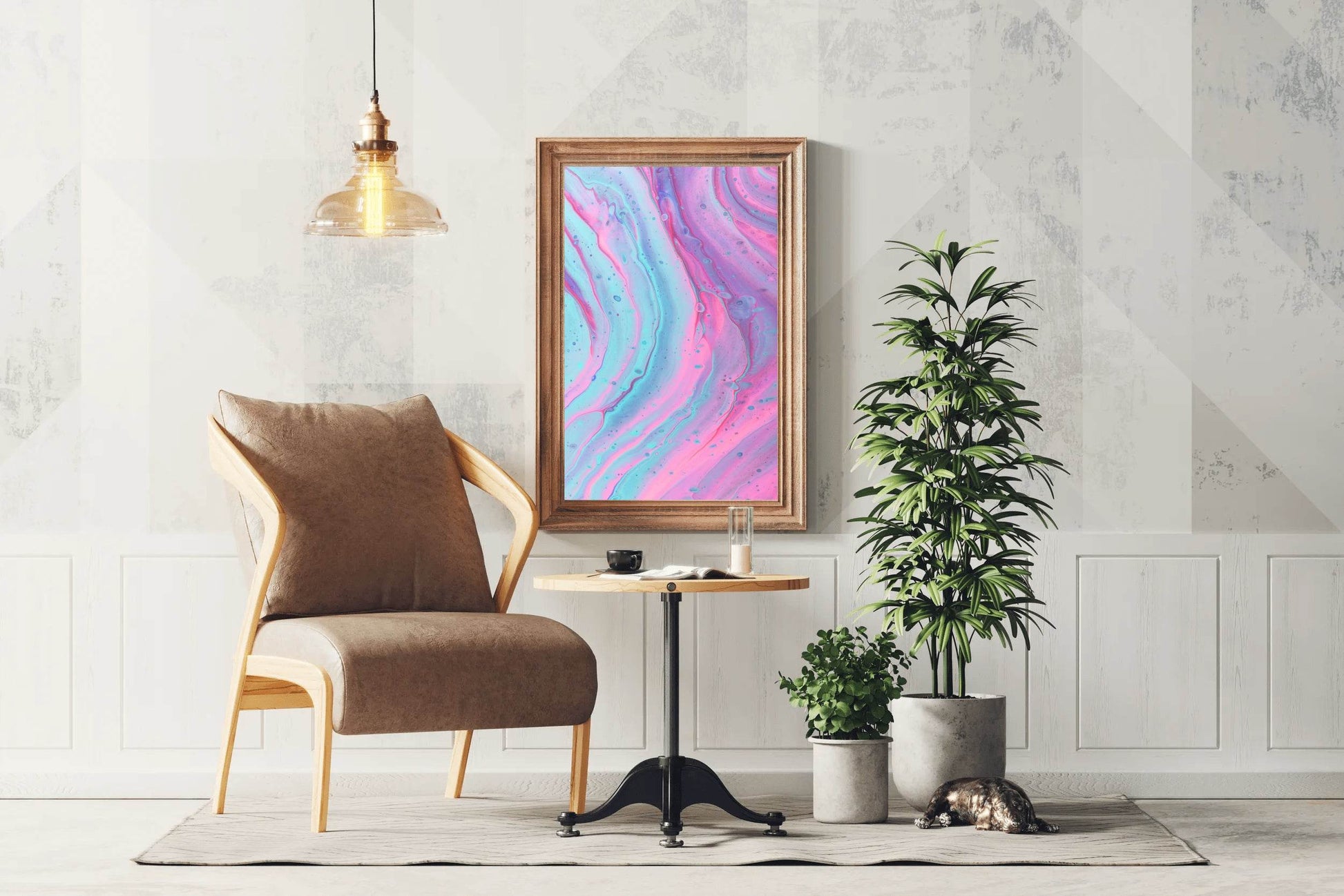 Water Color Fluid Abstract Wall Art - beink online art store