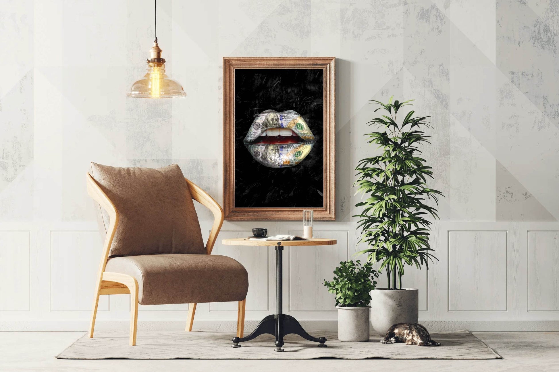 Money Lips Poster Wall Art - beink online art store