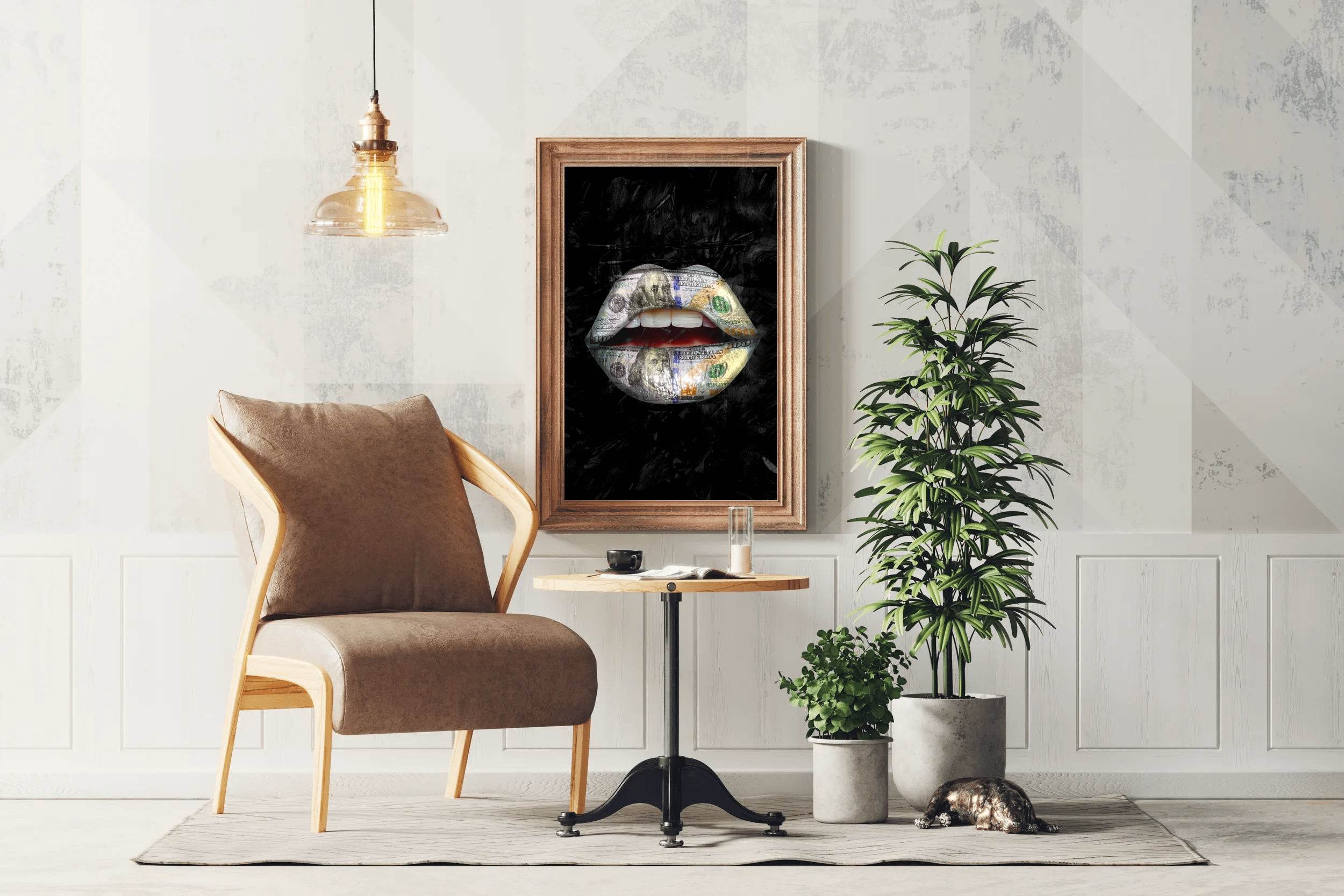 Money Lips Poster Wall Art - beink online art store