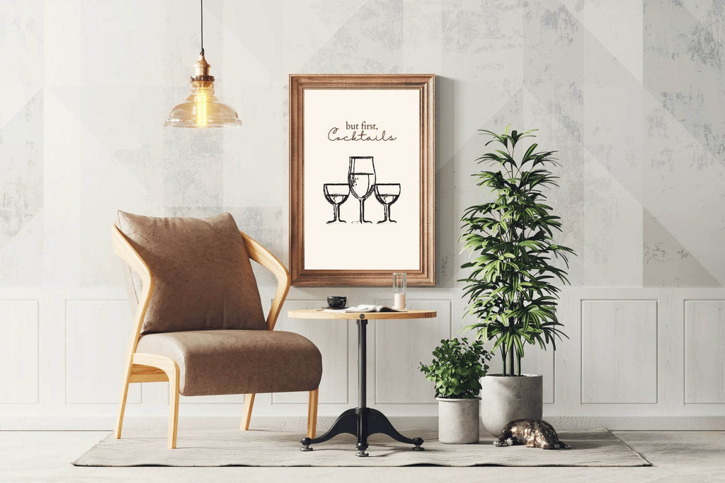 Different Sizes of Drinking Cups Wall Art - beink online art store