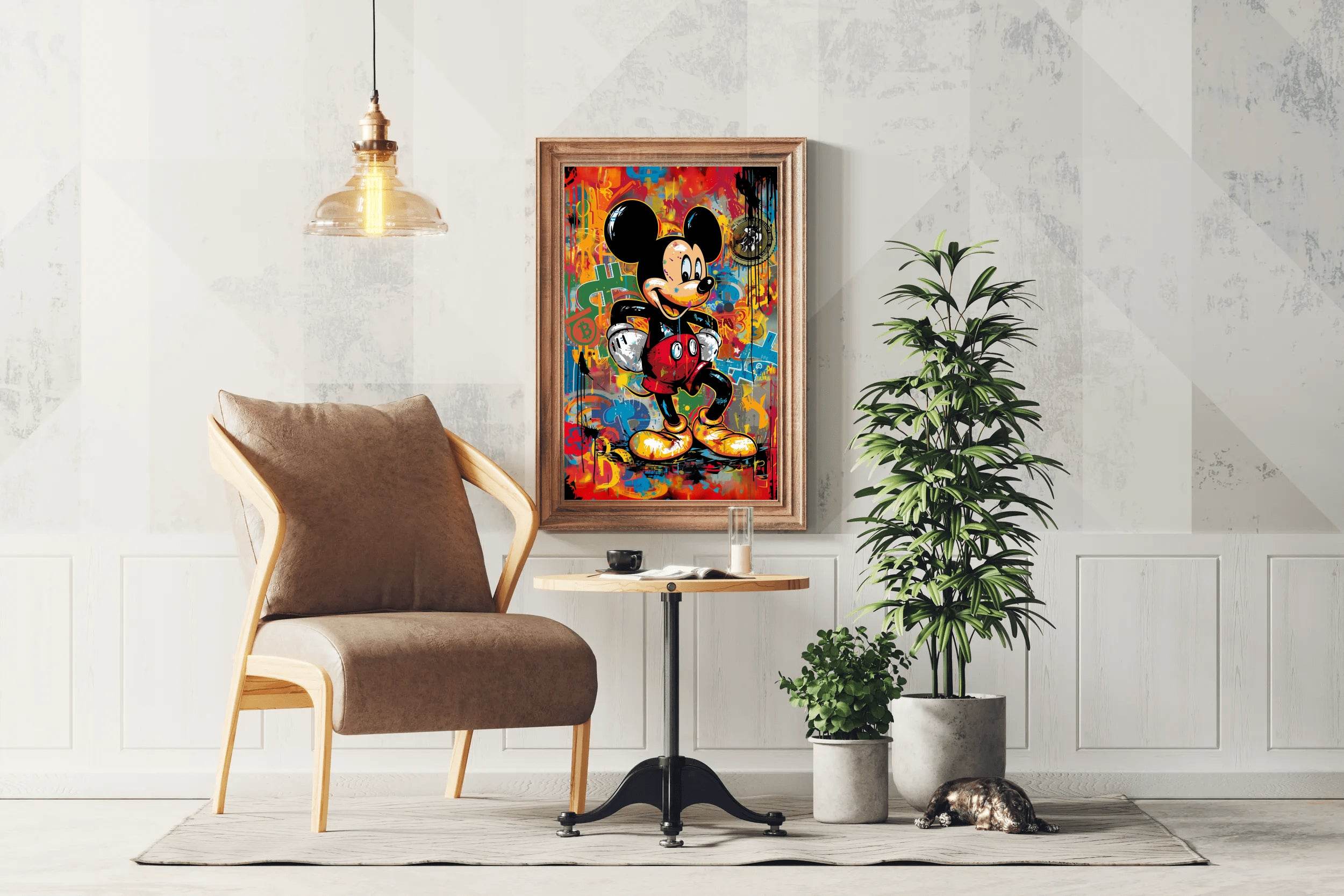 Watecolor Mickey Mouse Wall Art - beink online art store