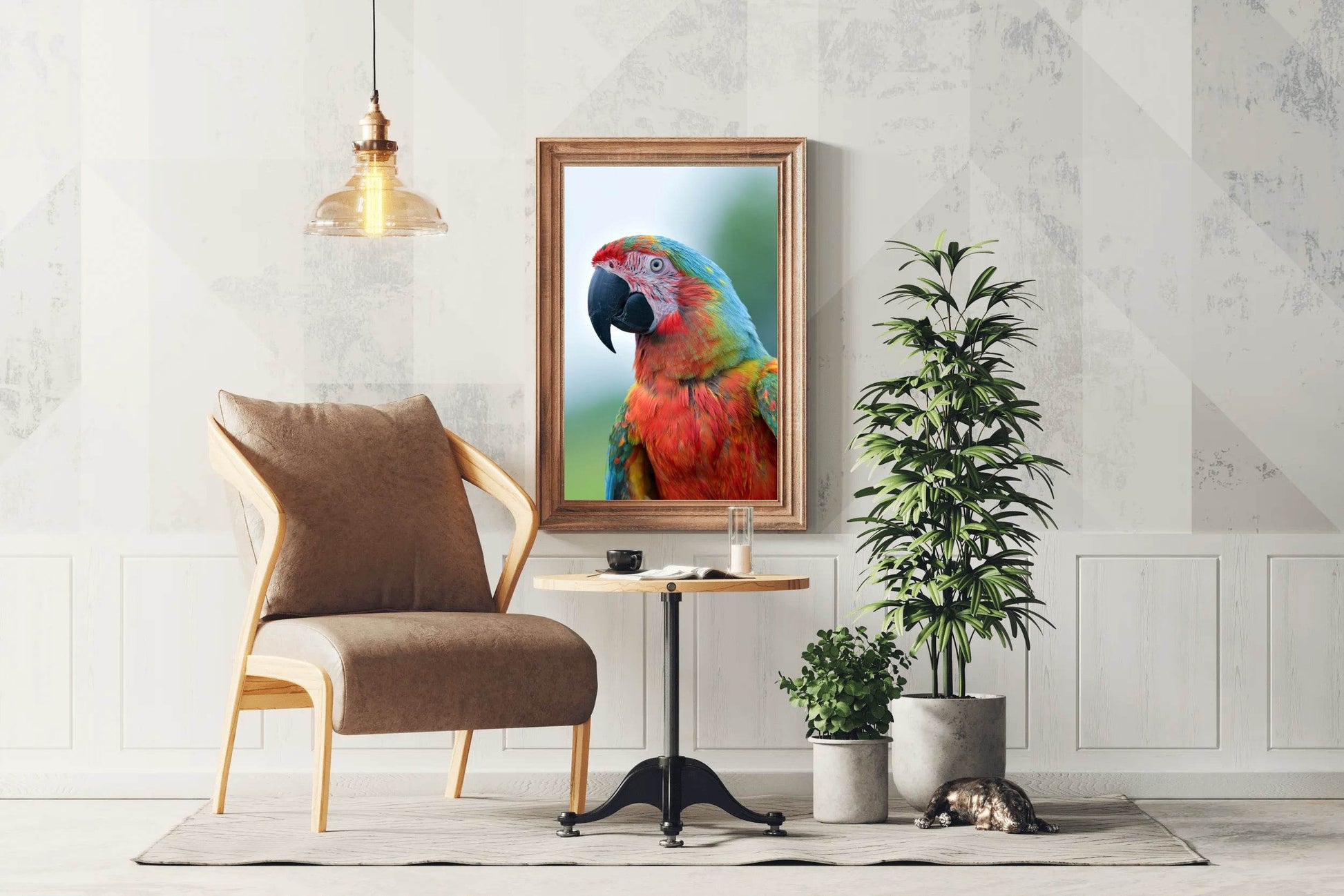 Beautiful Macaw Parrot Wall Art - beink online art store