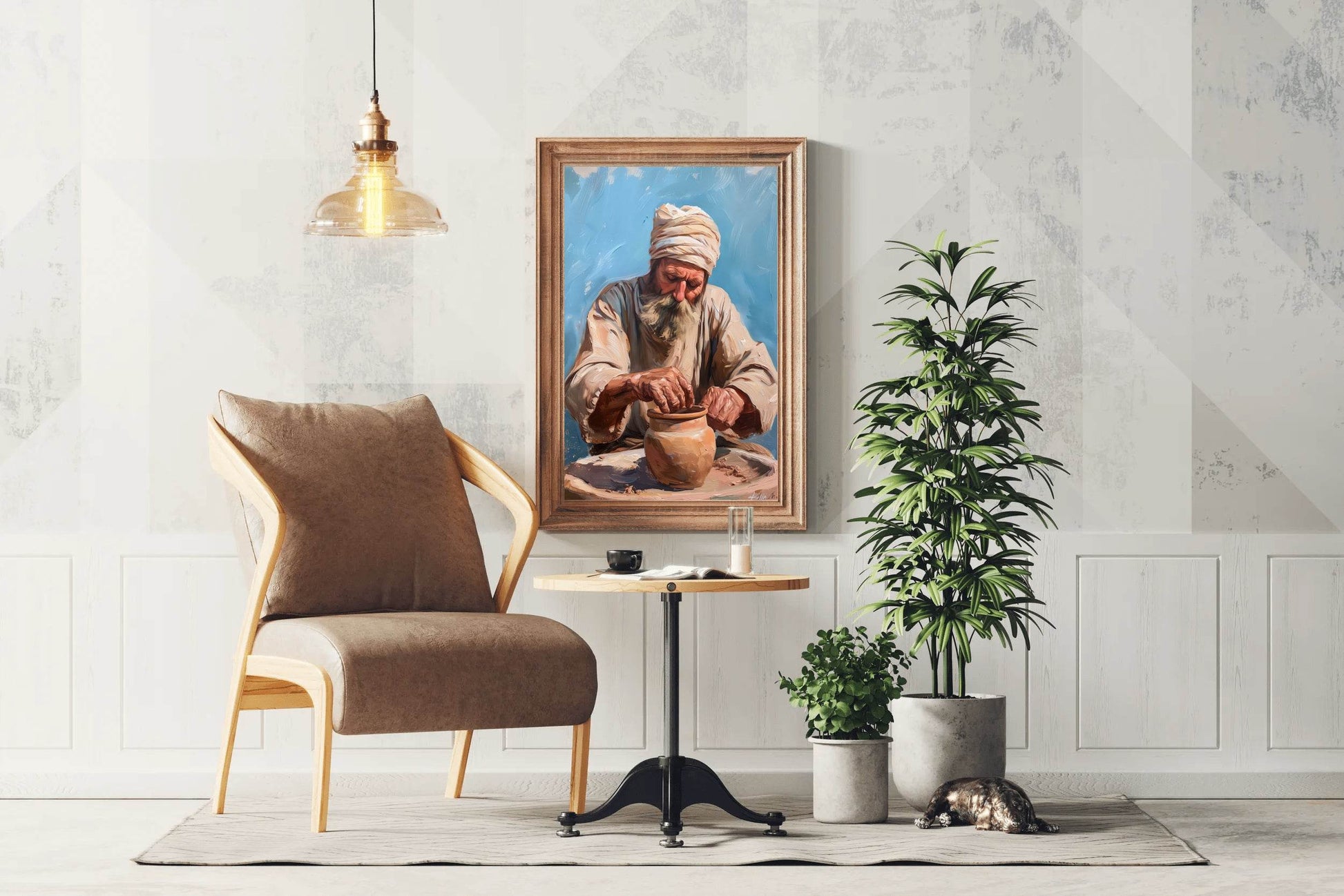Old Potter Painting Wall Art - beink online art store