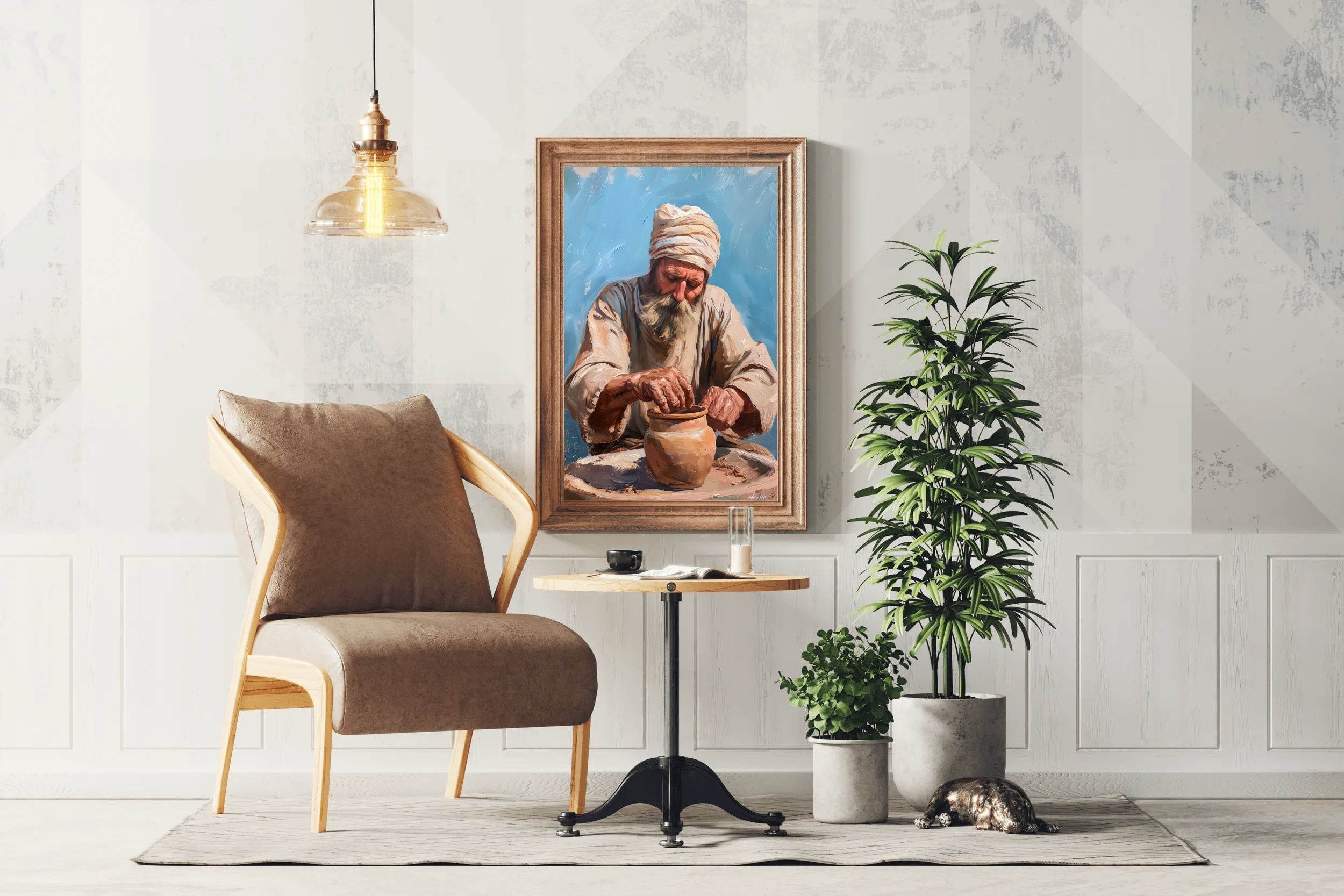 Old Potter Painting Wall Art - beink online art store
