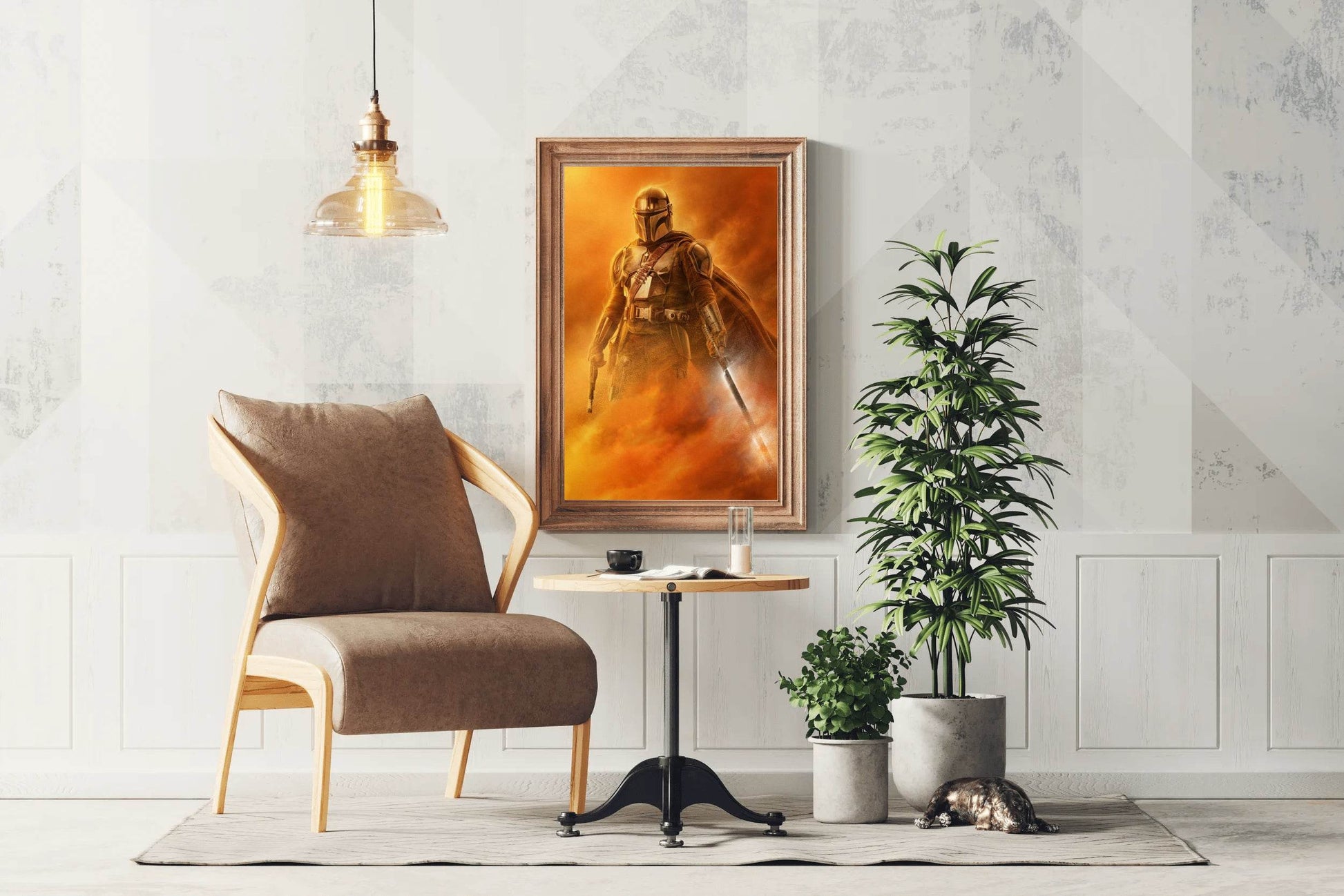 STAR WARS Mandalorian in Sand Storm Wall Art - beink online art store