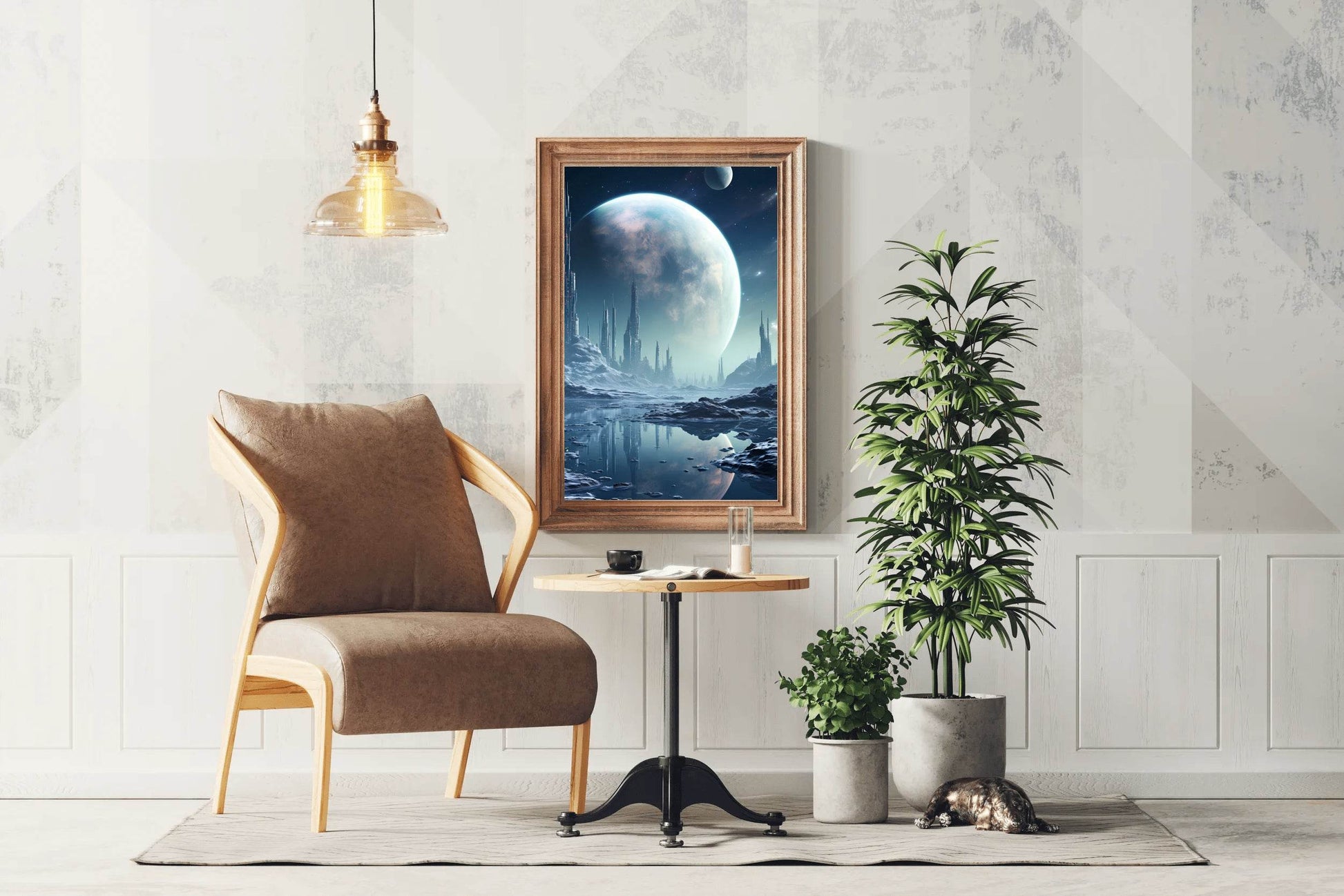 Moon Astronomy Outdoors Wall Art - beink online art store