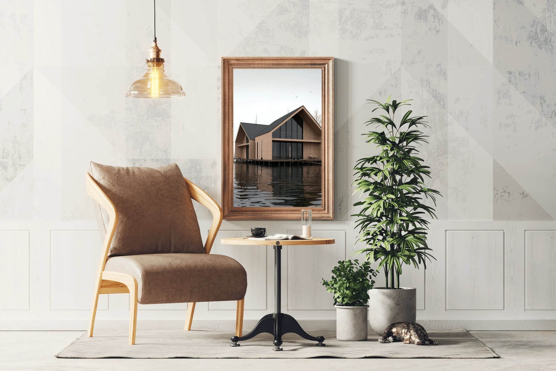 House On Lake Wall Art - beink online art store