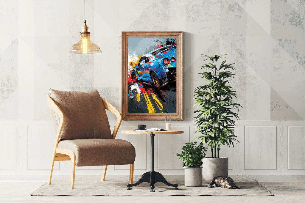 Nissan GTR Graffiti Street Wall Art - beink online art store