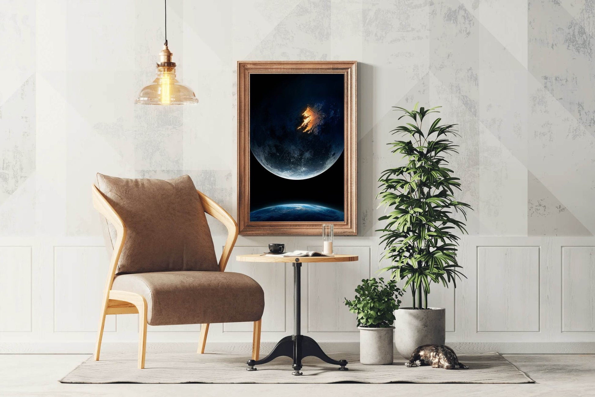 Moonfall in Space Wall Art - beink online art store