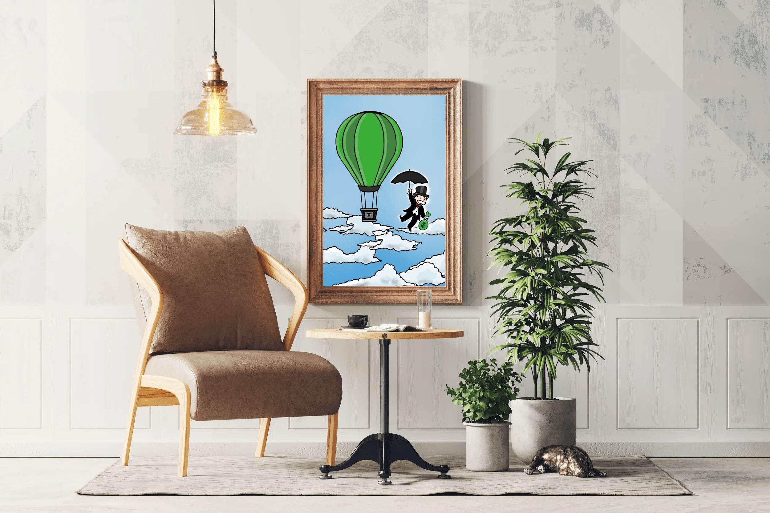 Moneyman in the Sky Wall Art - beink online art store