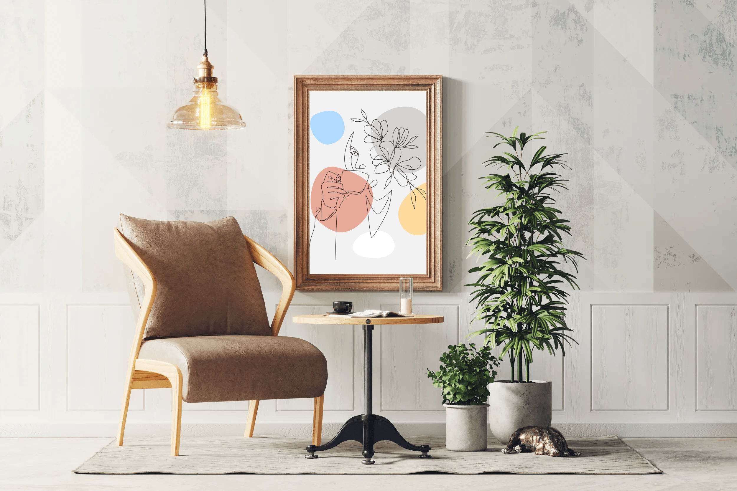 Beautiful Woman Drinking Wall Art - beink online art store