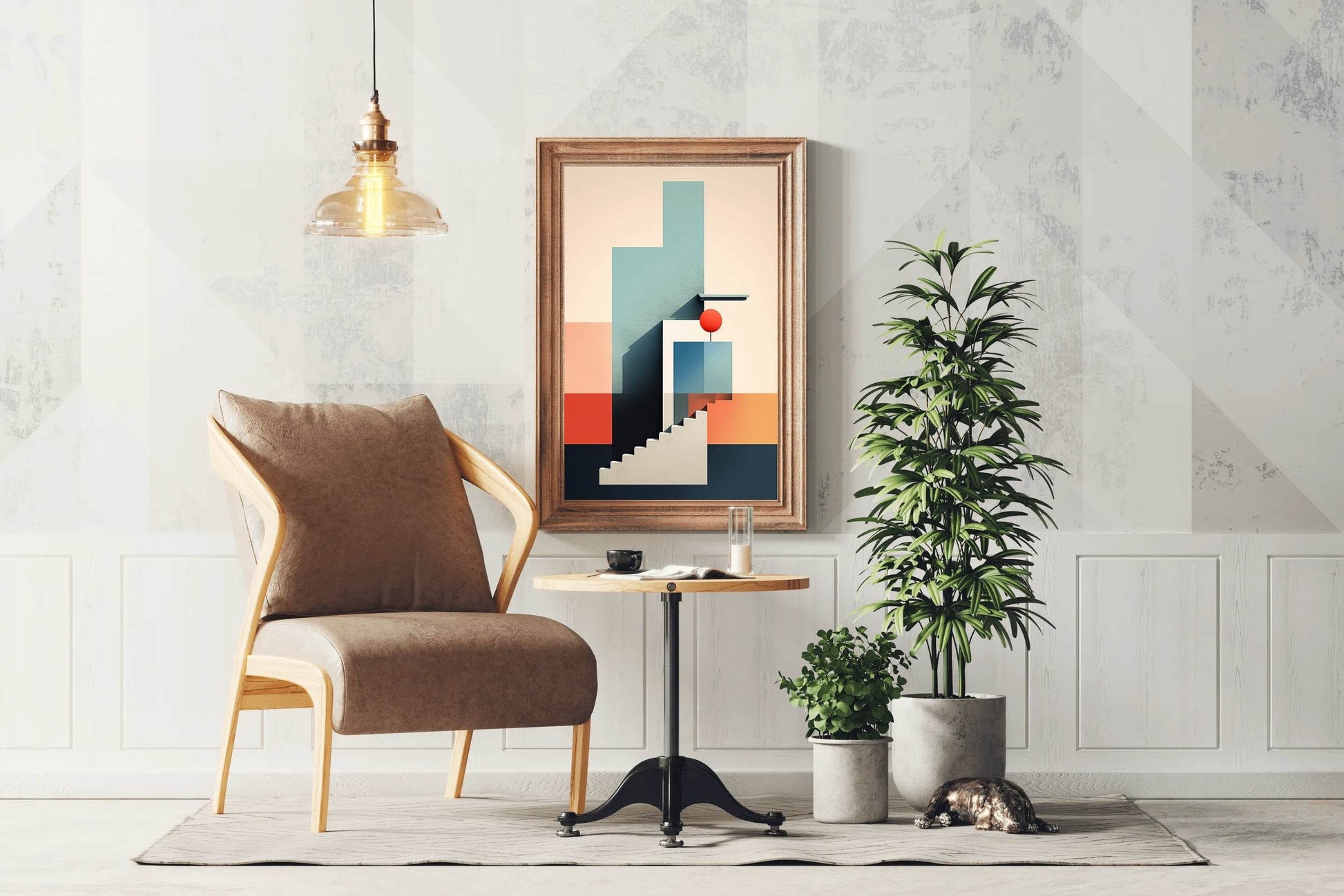 Creative Shape Background Abstract Wall Art - beink online art store