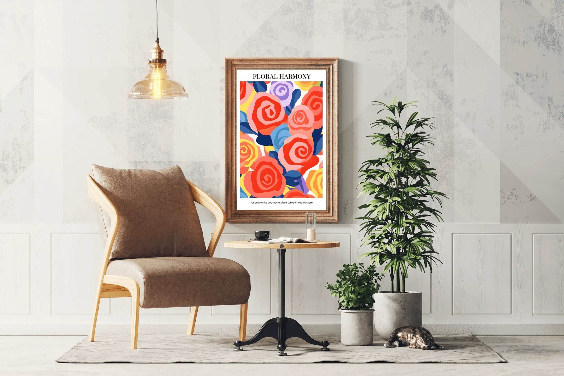 Painting Of Red Roses Wall Art - beink online art store