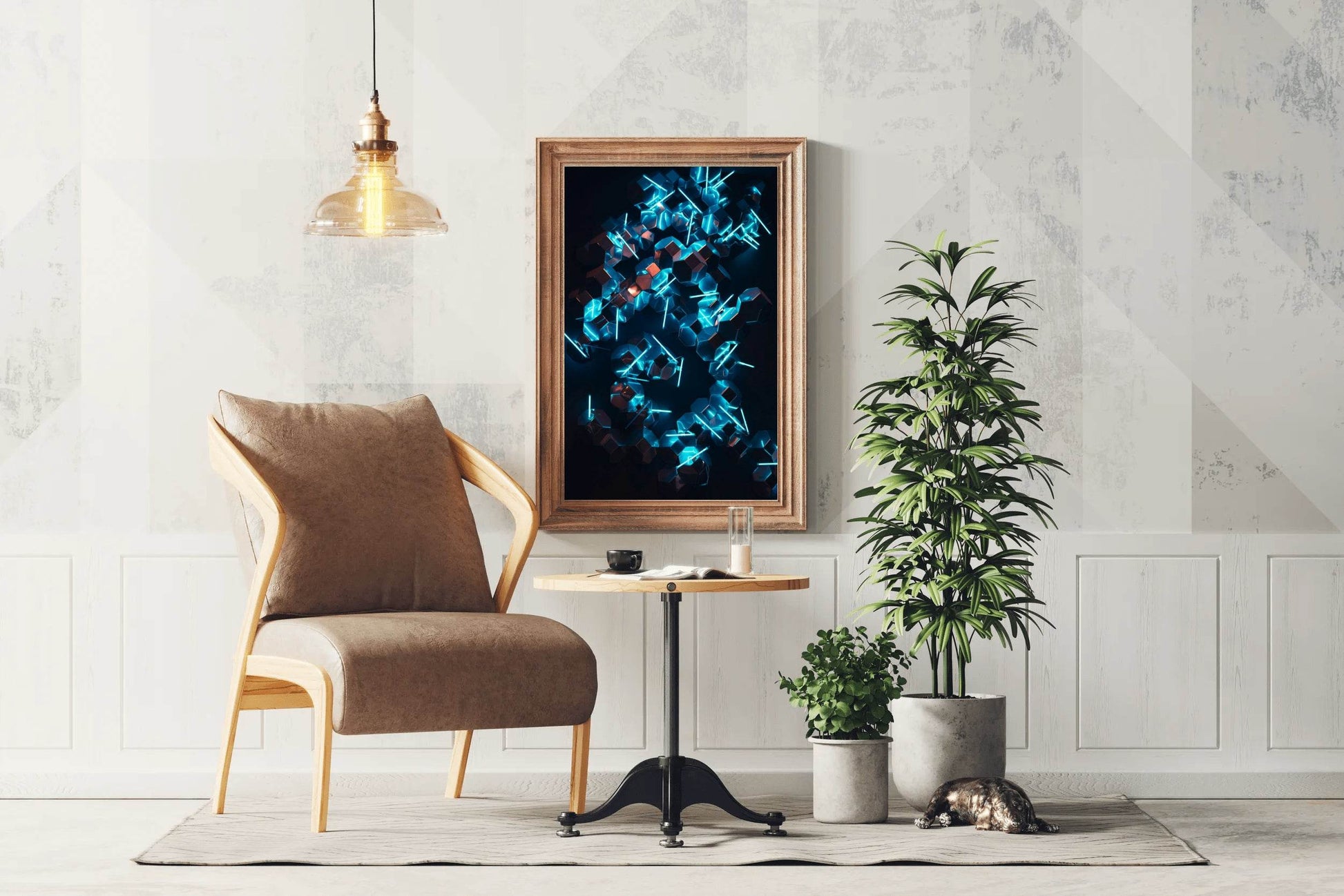 3D LED Crystals Abstract Wall Art - beink online art store