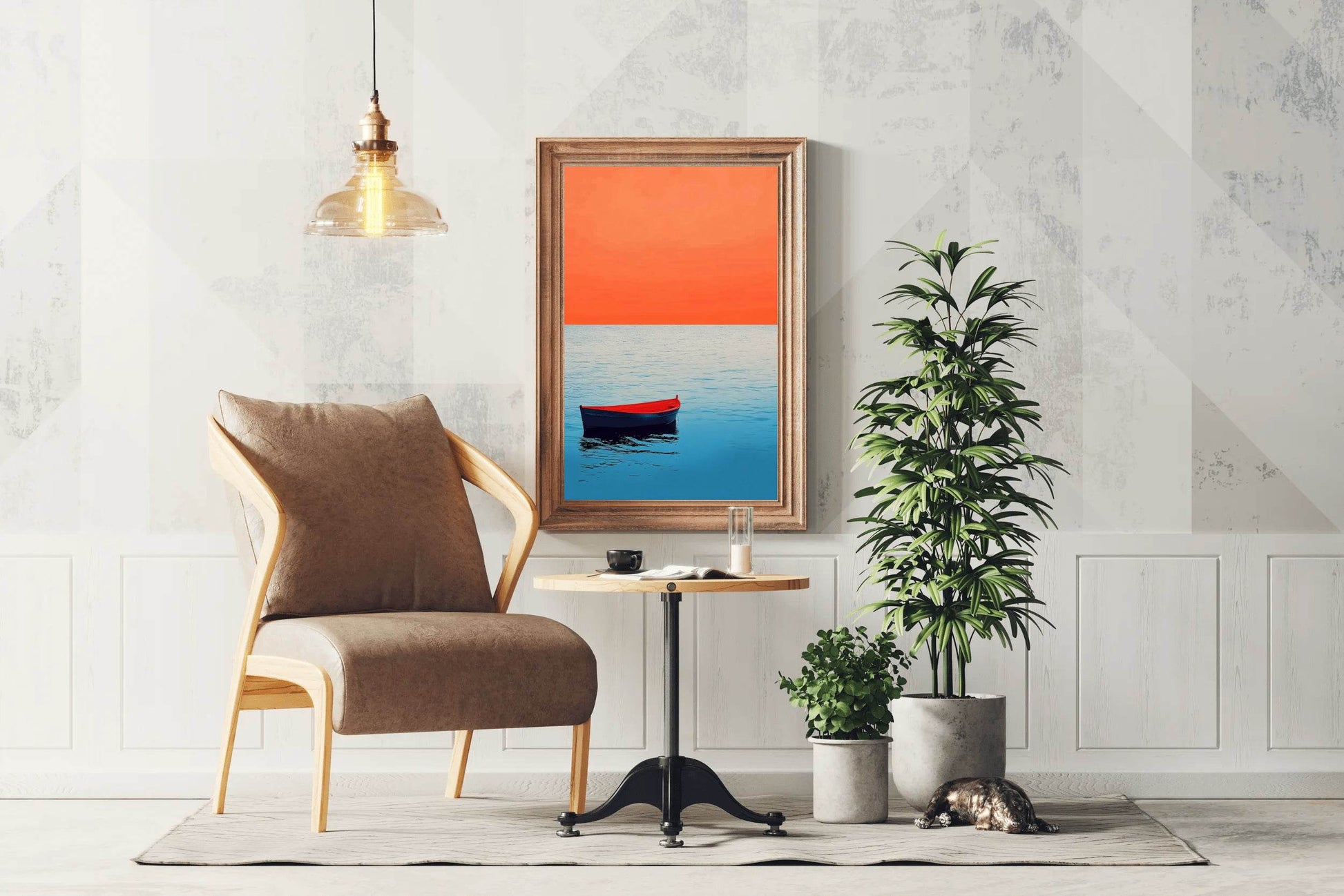 Boat Lost at Sea Wall Art - beink online art store
