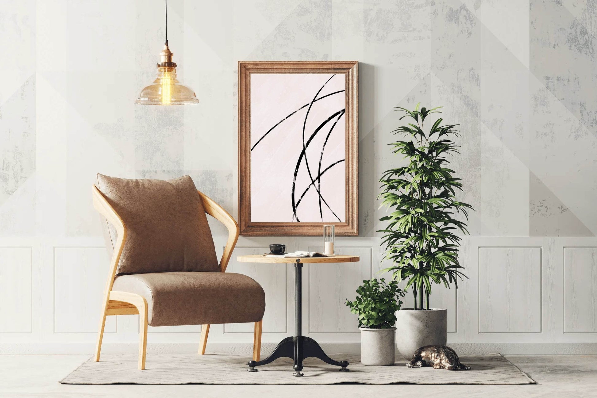 Black Abstract Patterns Wall Art - beink online art store