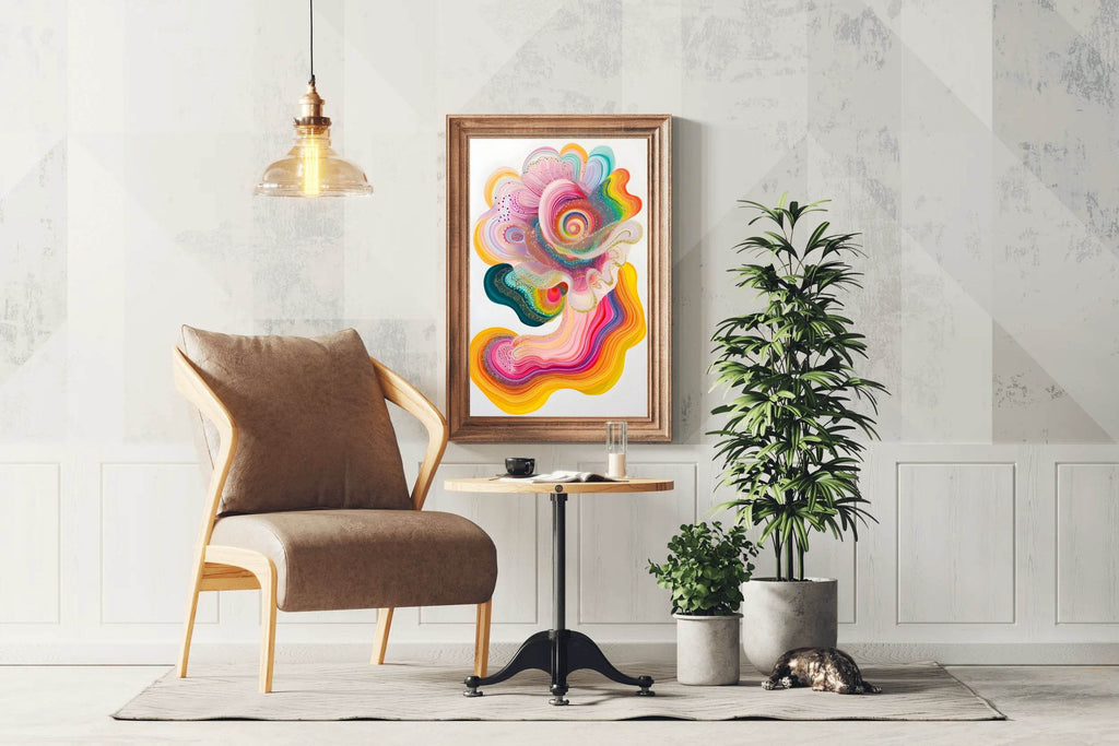 Beautiful Watercolor Paint Flower Digital Art - beink online art store