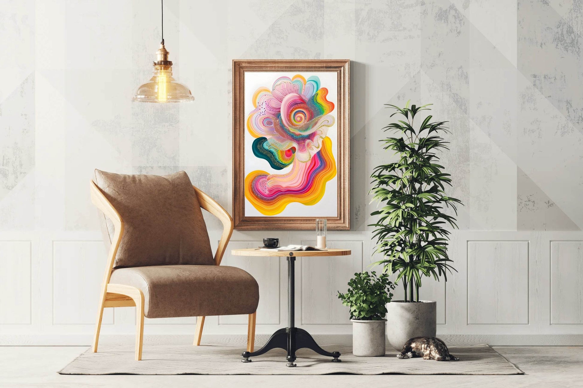 Beautiful Watercolor Paint Flower Digital Art - beink online art store