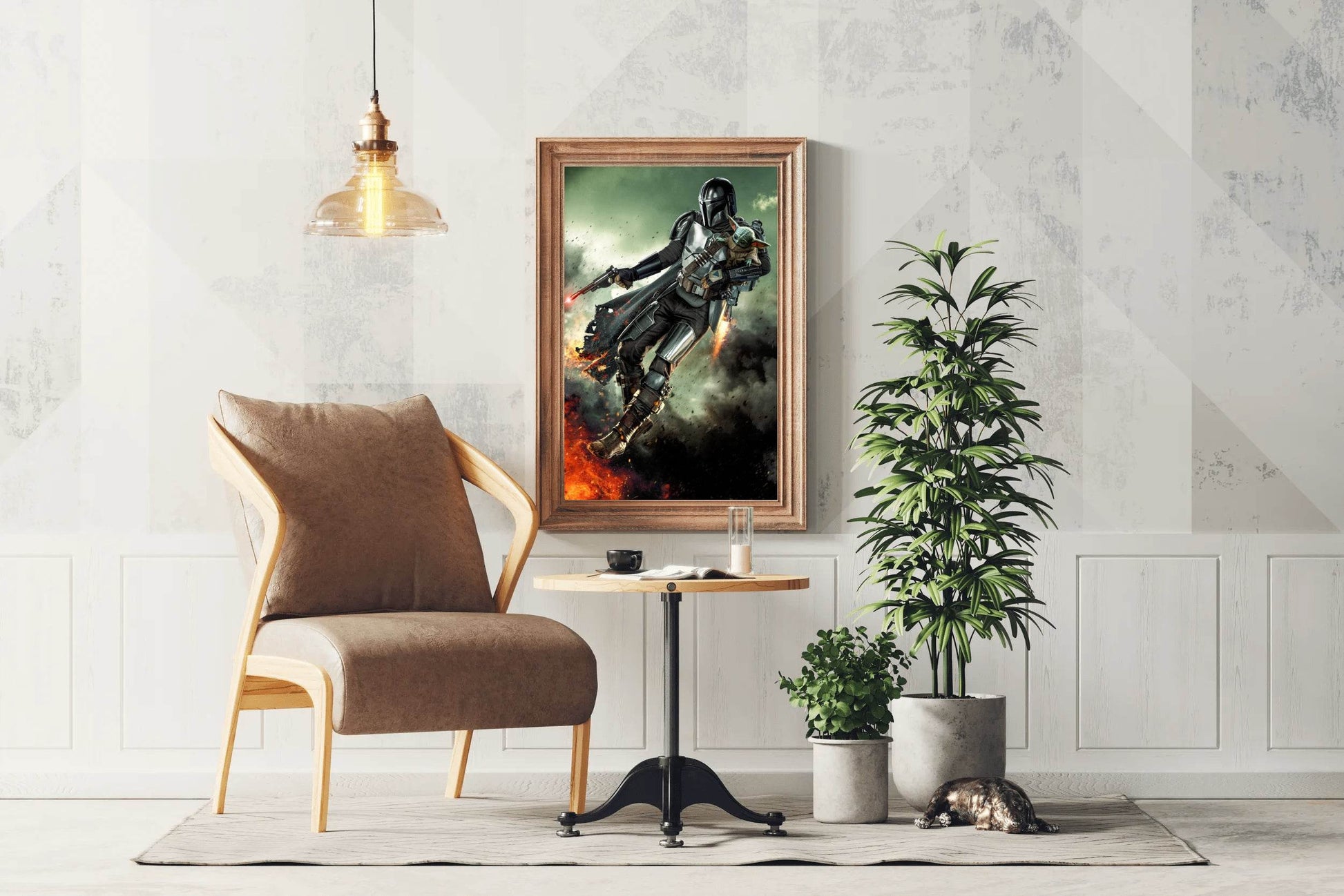 The Mandalorian Bounty Hunter Wall Art - beink online art store