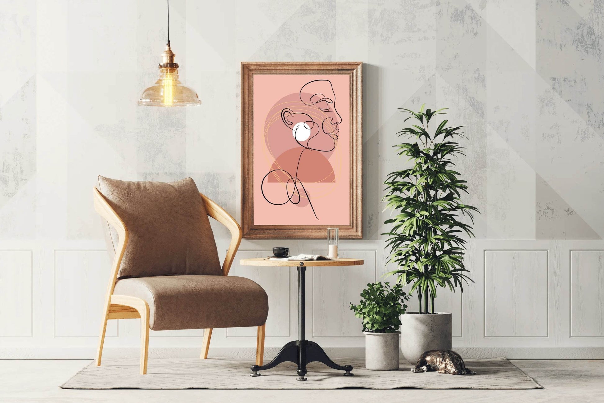Portraiture in a Minimalist Style Wall Art - beink online art store