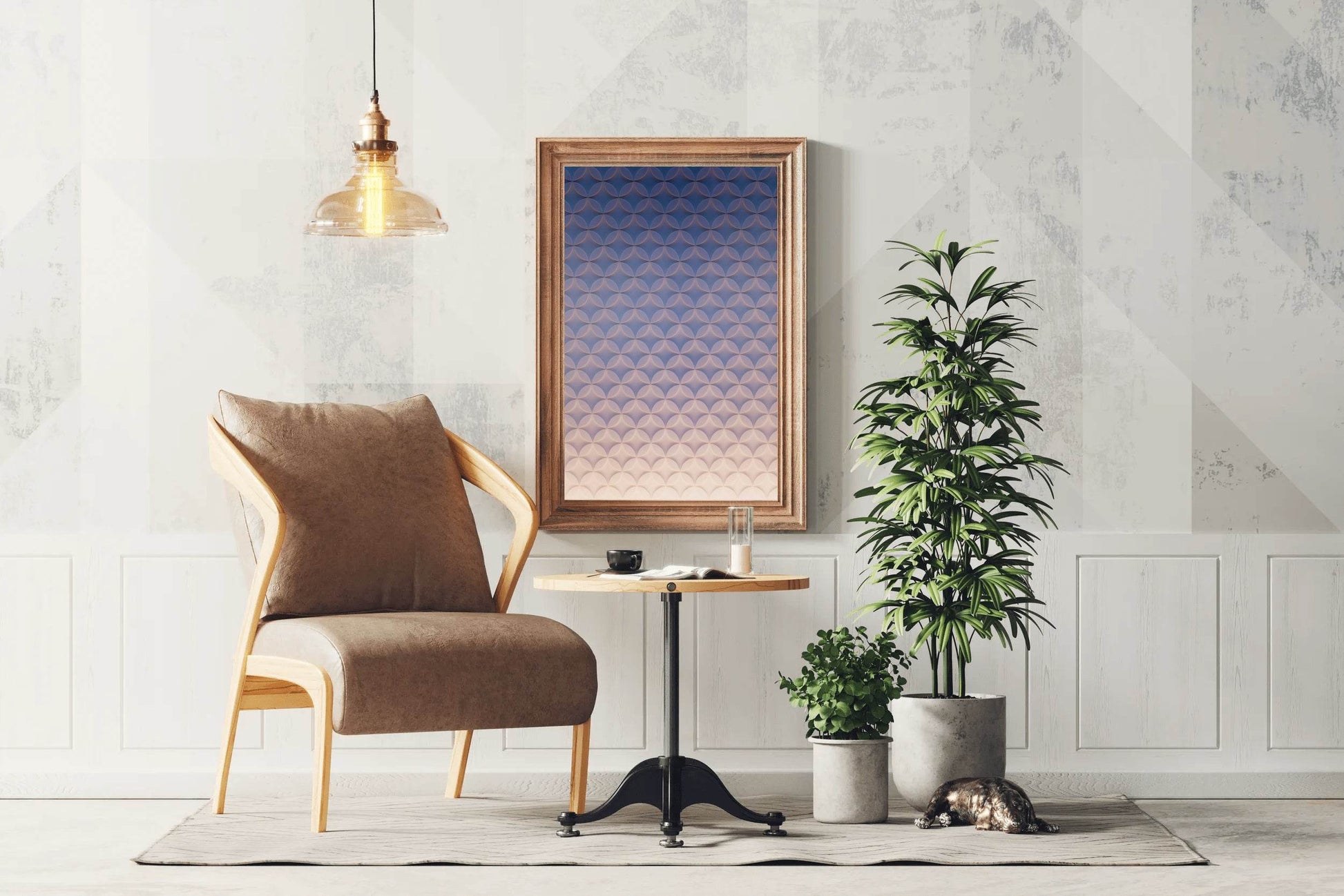 Check Pattern Abstract Wall Art - beink online art store
