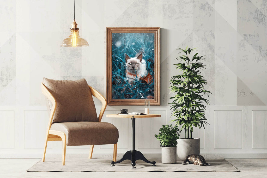 Siamese Cat Animal Wall Art - beink online art store
