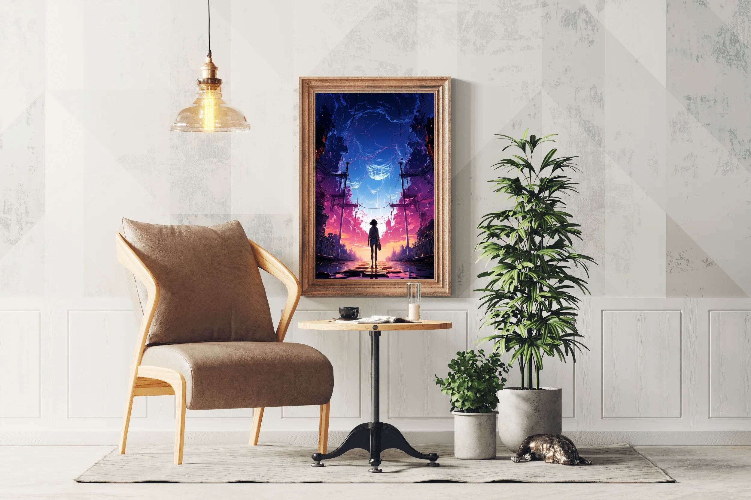 Fantasy Anime Storm Wall Art - beink online art store
