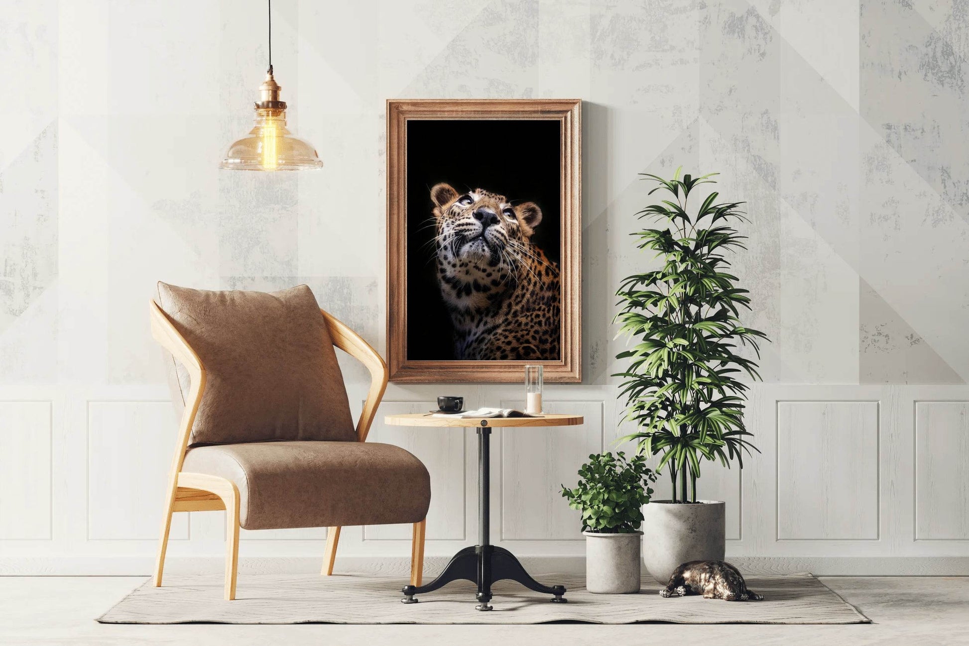 Sri Lankan Leopard Animal Wall Art - beink online art store