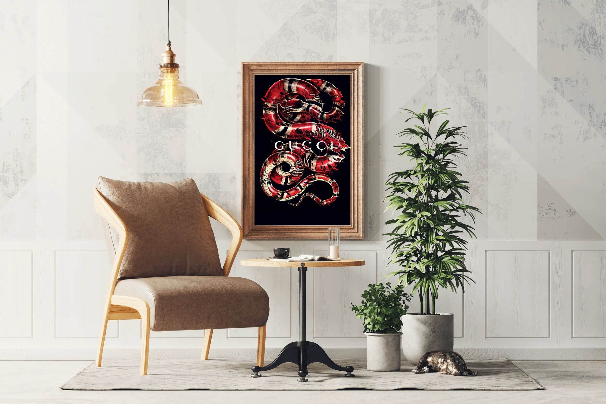 Gucci Red Snake Wall Art - beink online art store