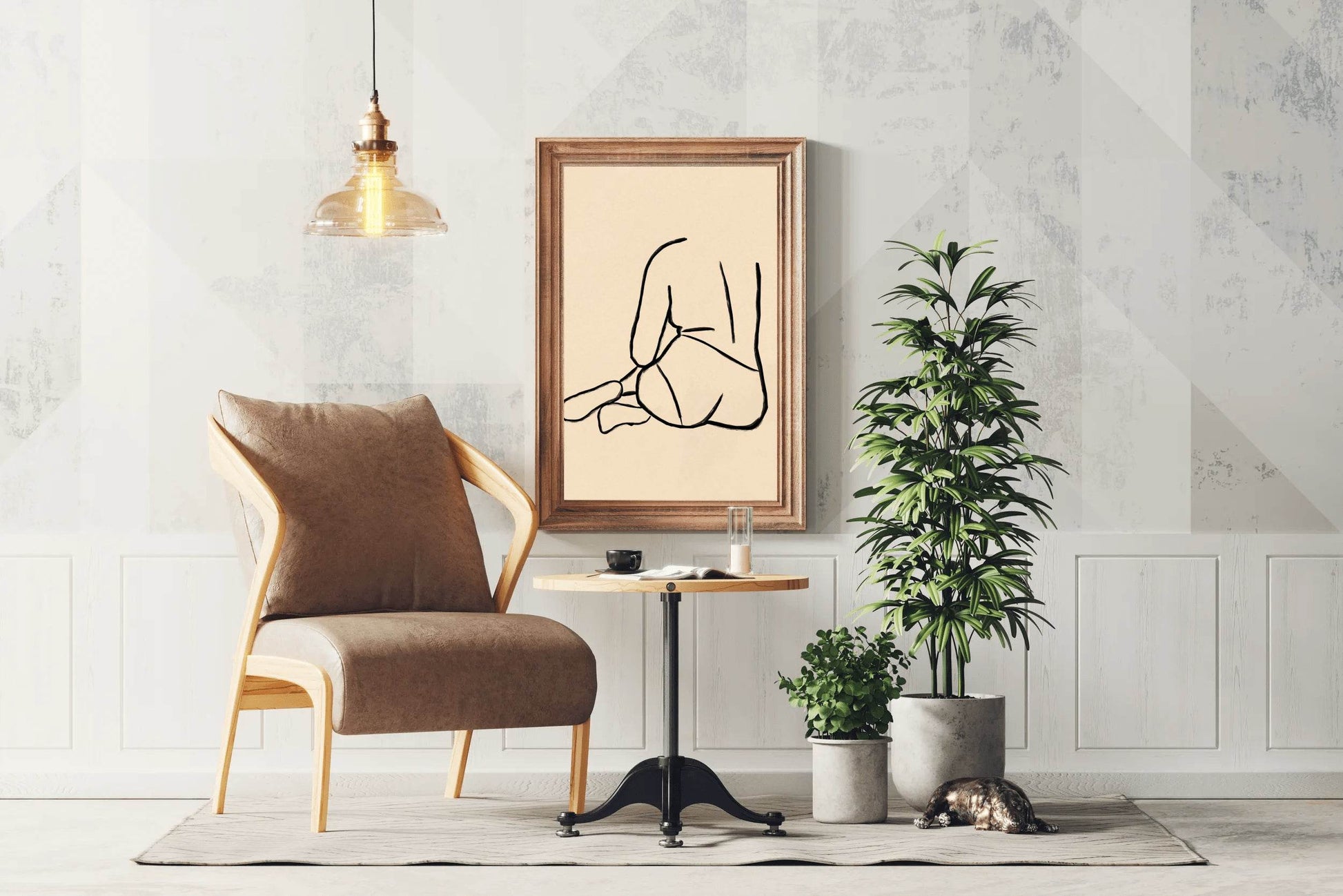 The Back of A Woman Wall Art - beink online art store