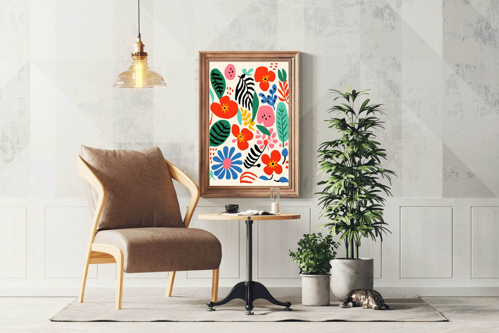 Colorful Floral Painting Art - beink online art store
