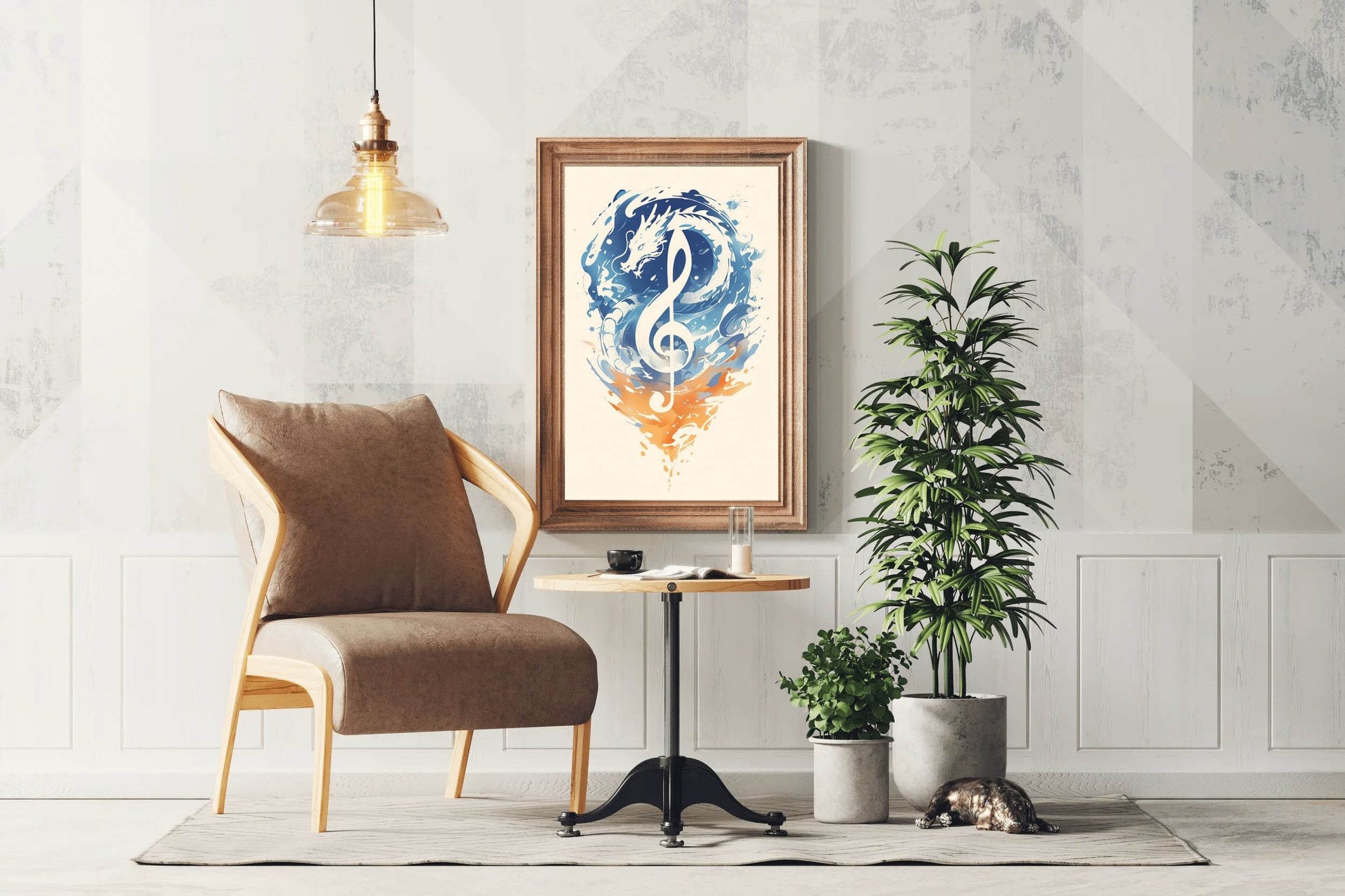 Dragon Sheet Music Wall Art - beink online art store