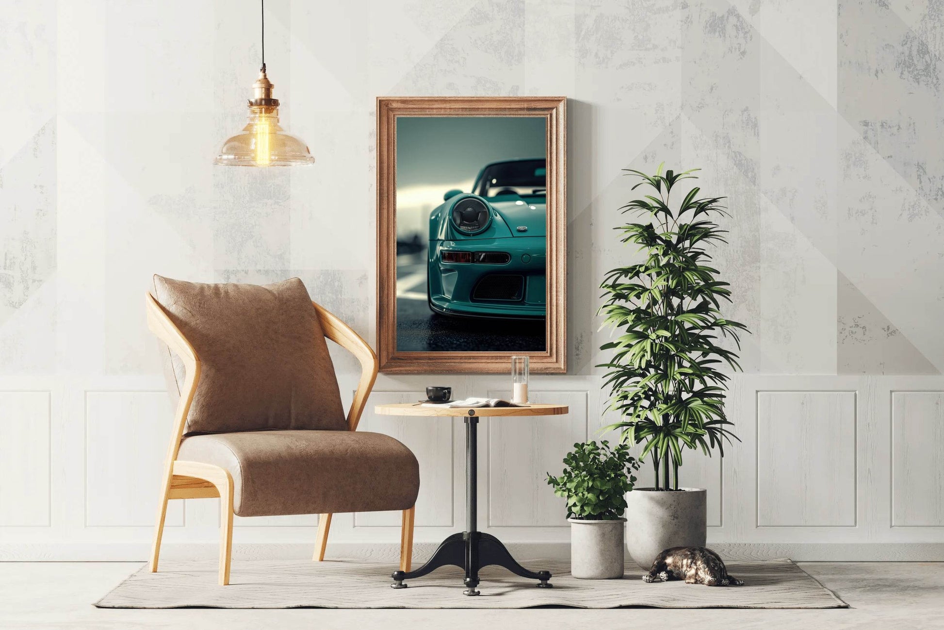 Porsche 911 RWB Blue Wall Art - beink online art store