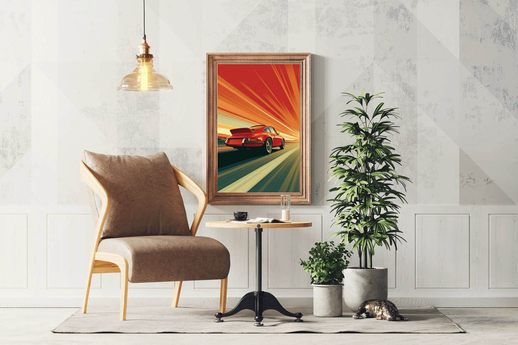Porsche 911 Sports Wall Art - beink online art store