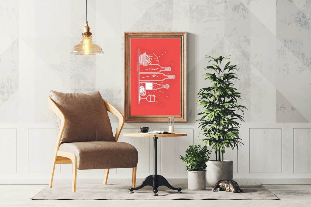 Painting Drink Bottles Wall Art - beink online art store