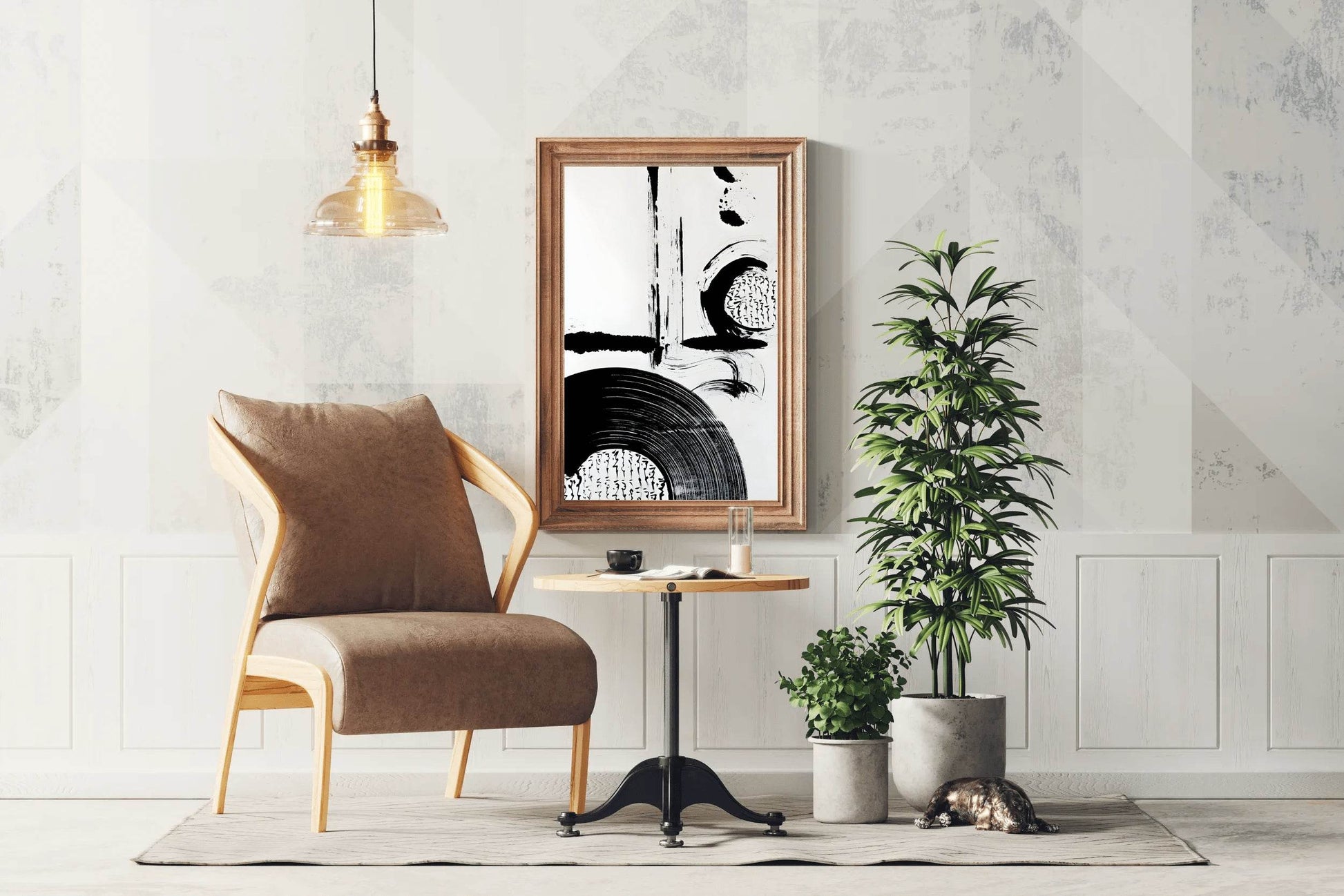Ink Blot and Circular Dance Modern Wall Art - beink online art store