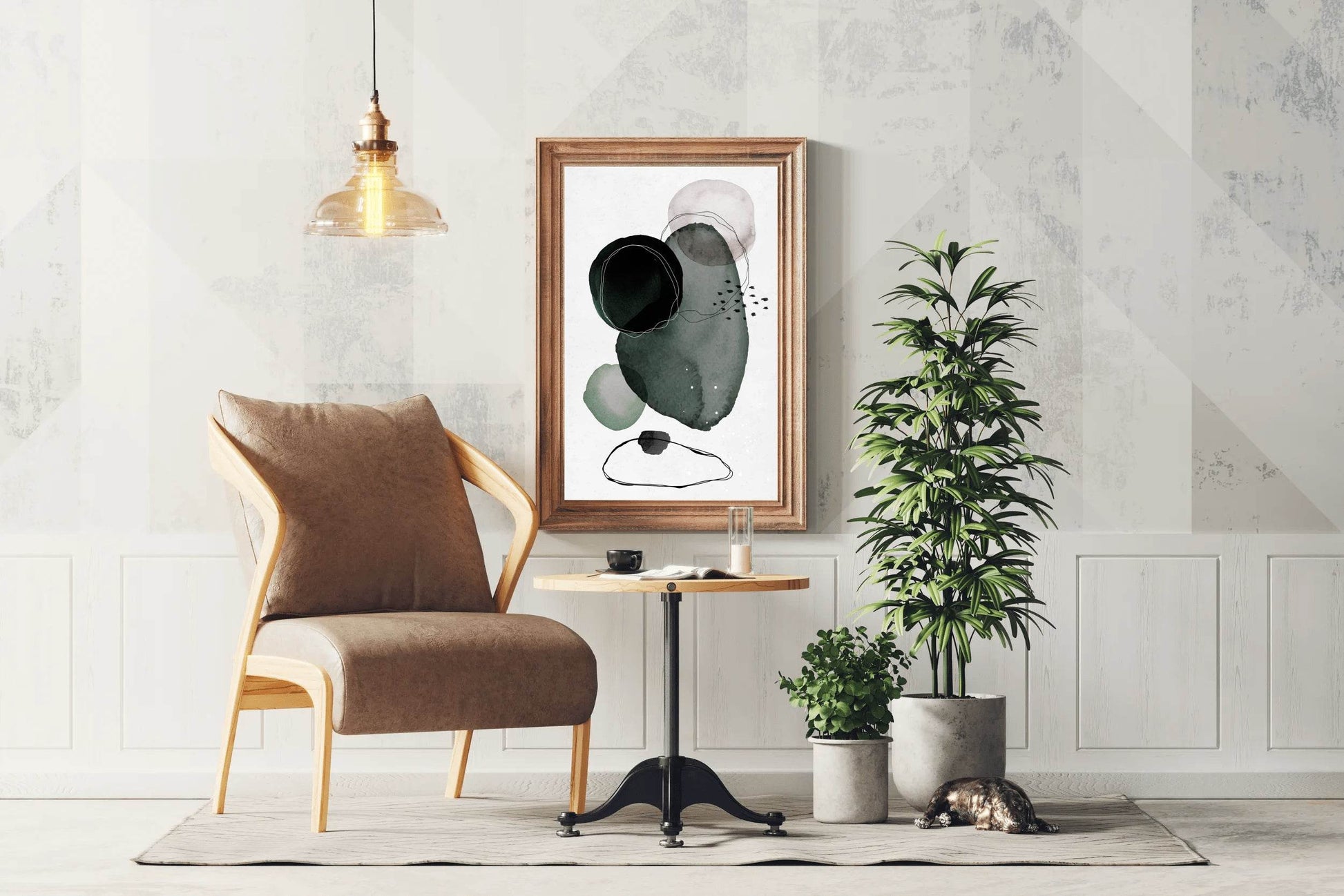 Water Color Shapes Abstract Wall Art - beink online art store