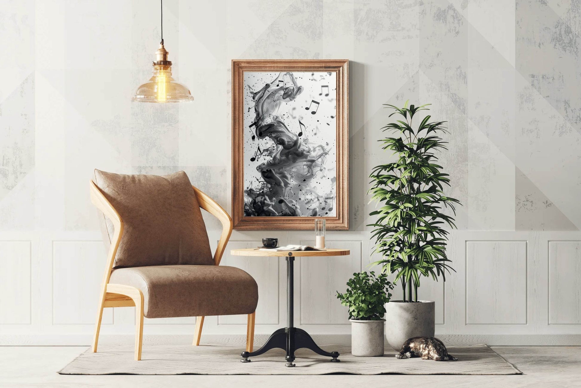 Flying Musical Notes Wall Art - beink online art store