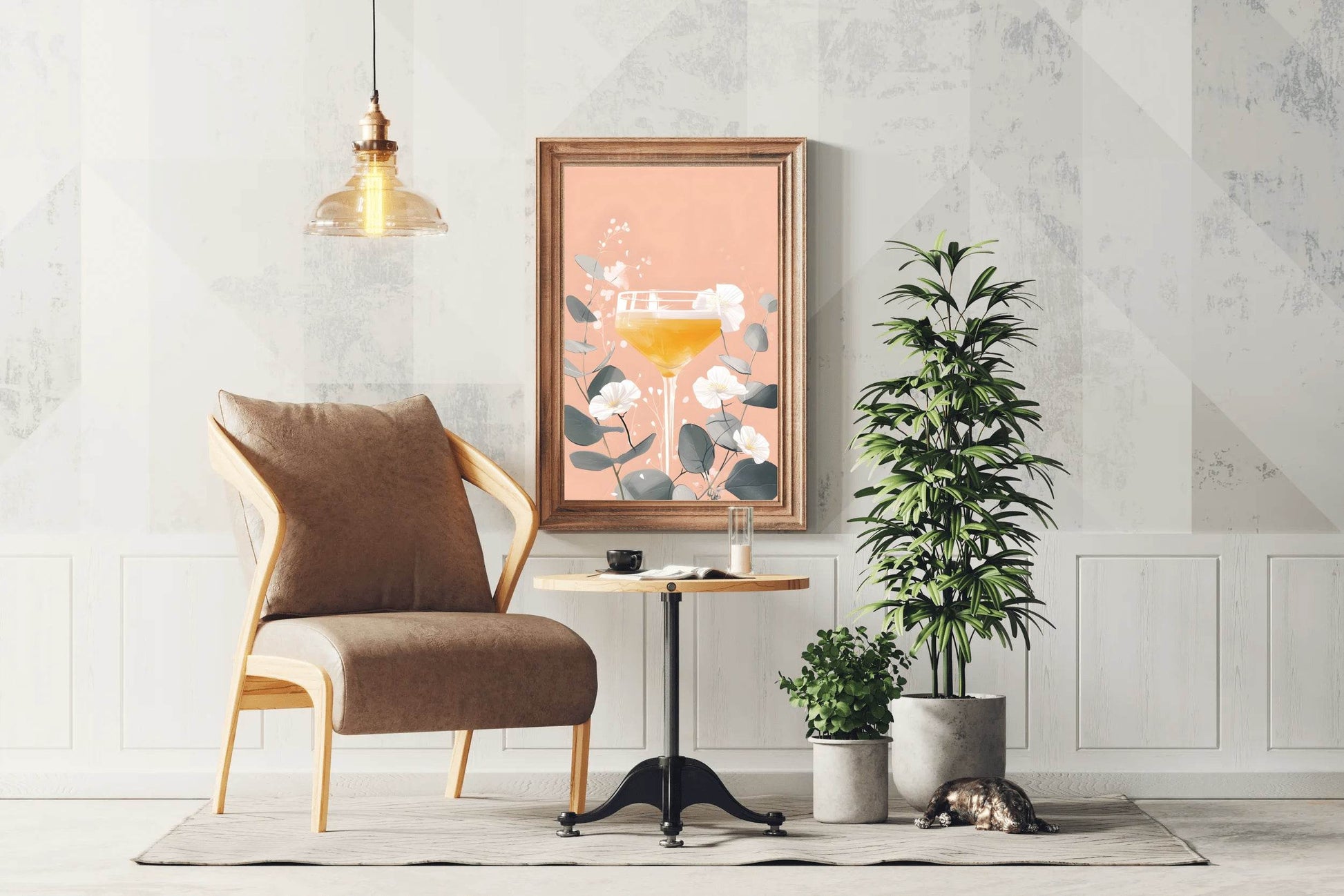Glass of Orange Juice Wall Art - beink online art store
