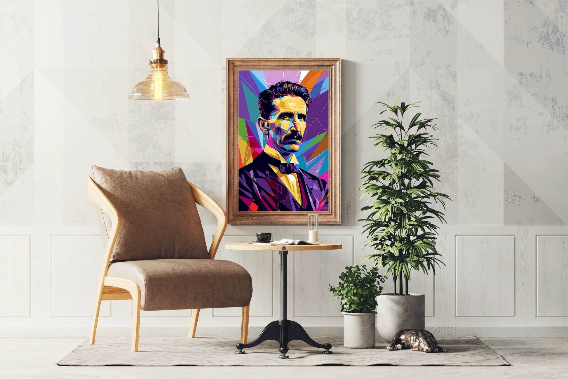 Energy in Color The Spirit of Nikola Tesla Wall Art - beink online art store
