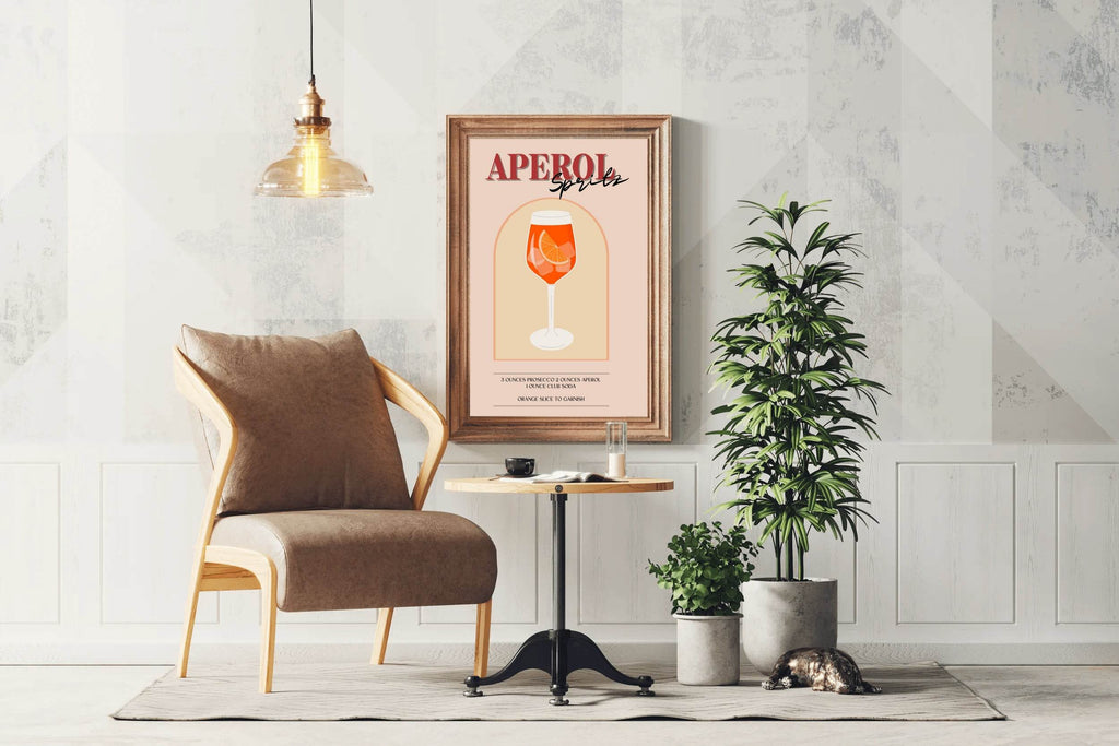 Ice and Orange Cocktail Wall Art - beink online art store
