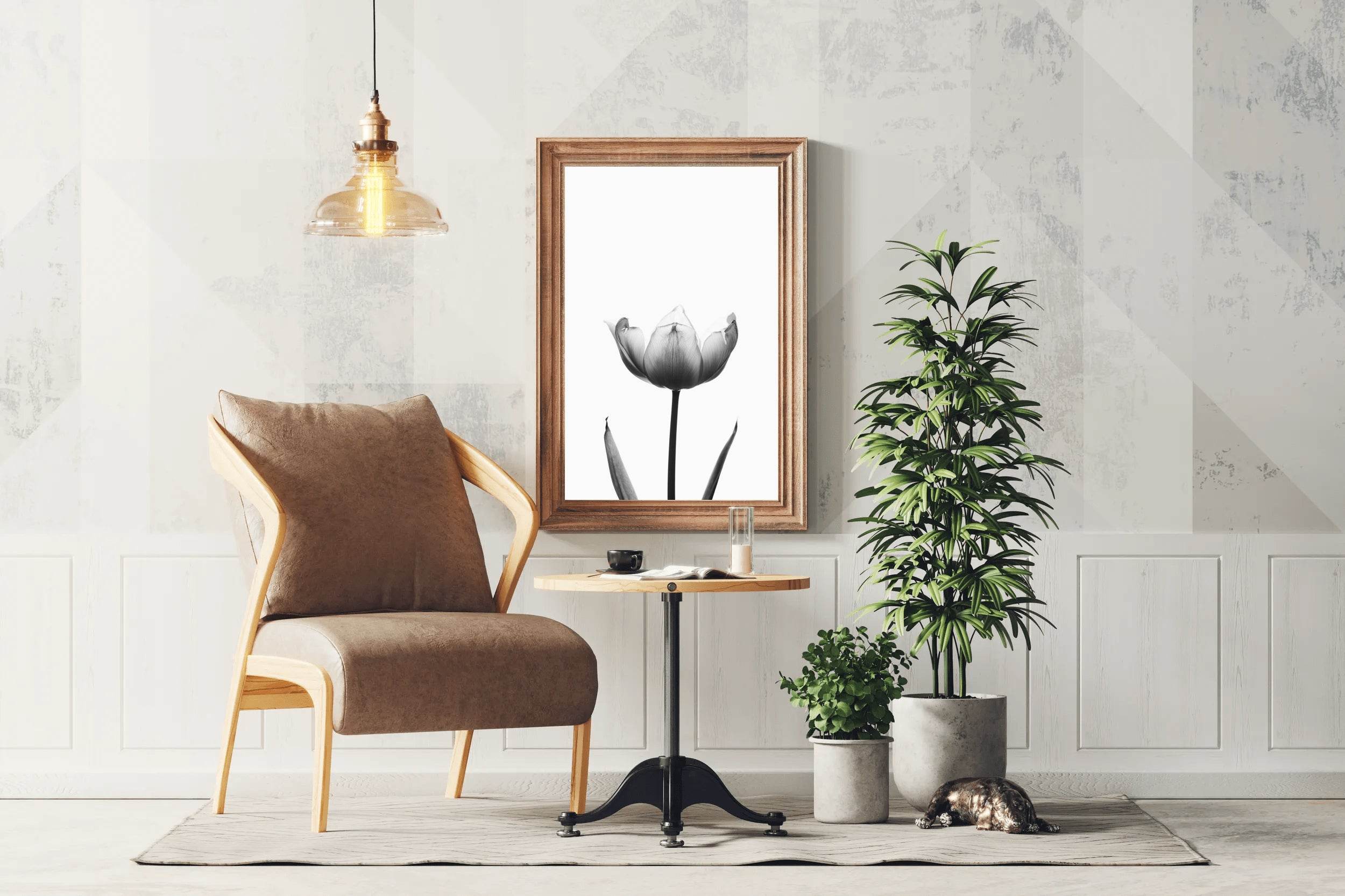 Tulip Black & White Wall Art - beink online art store