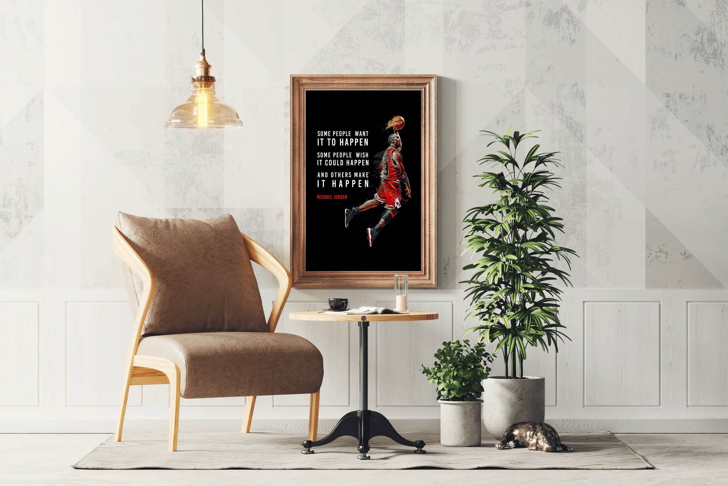 Michael Jordan Motivational Quote Wall Art - beink online art store