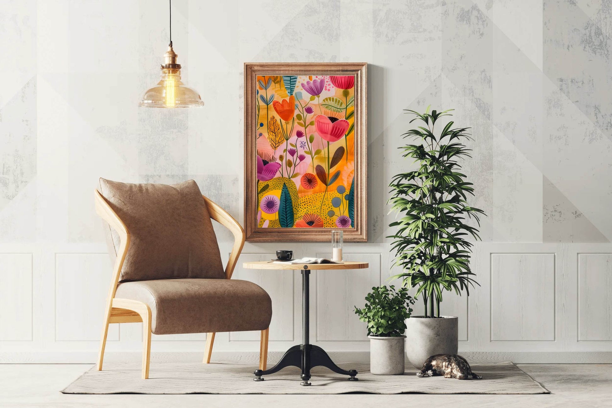 Illustration of Multicolor Flowers Digital Art - beink online art store
