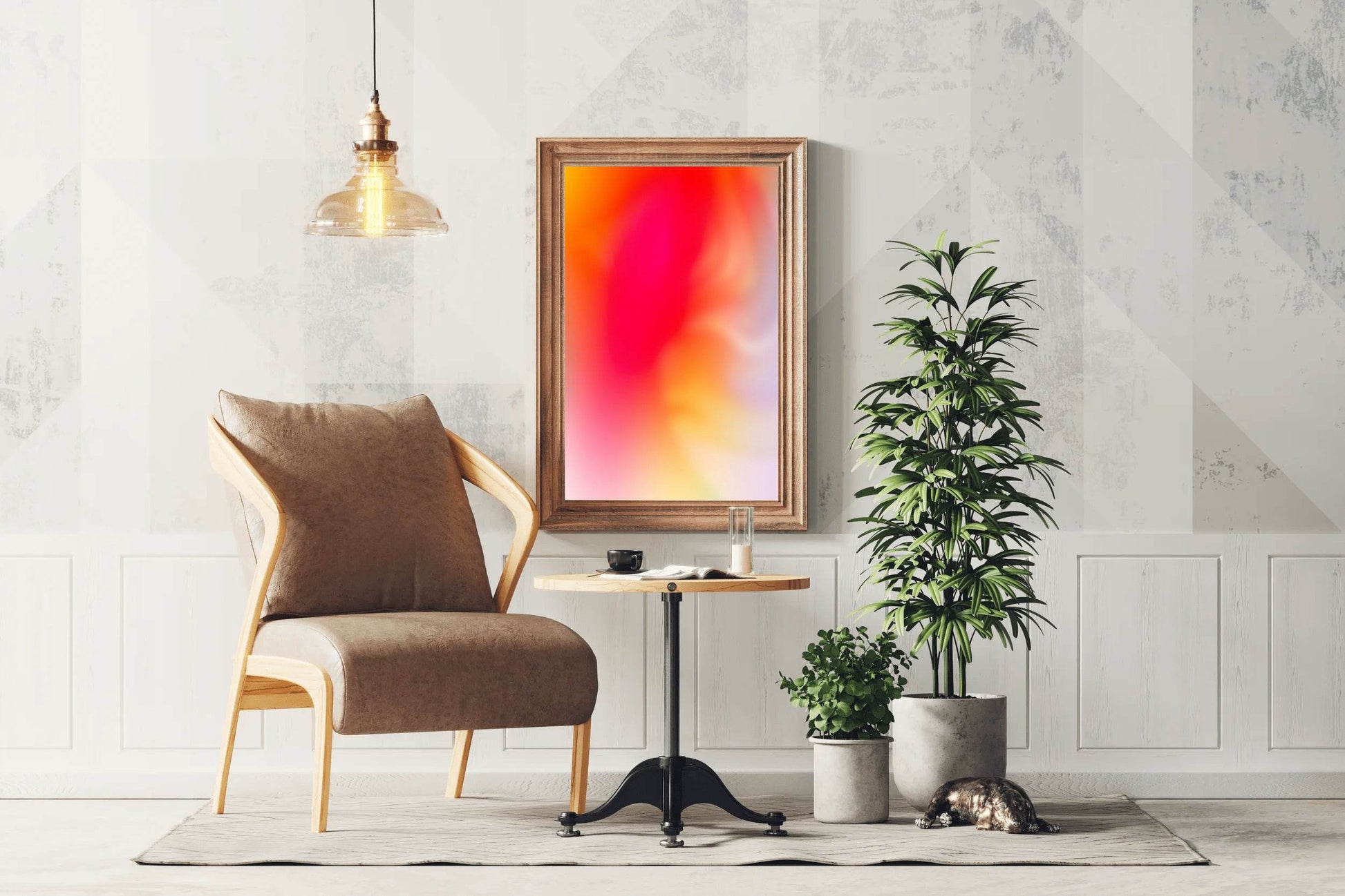 Fire Color Background Abstract Wall Art - beink online art store