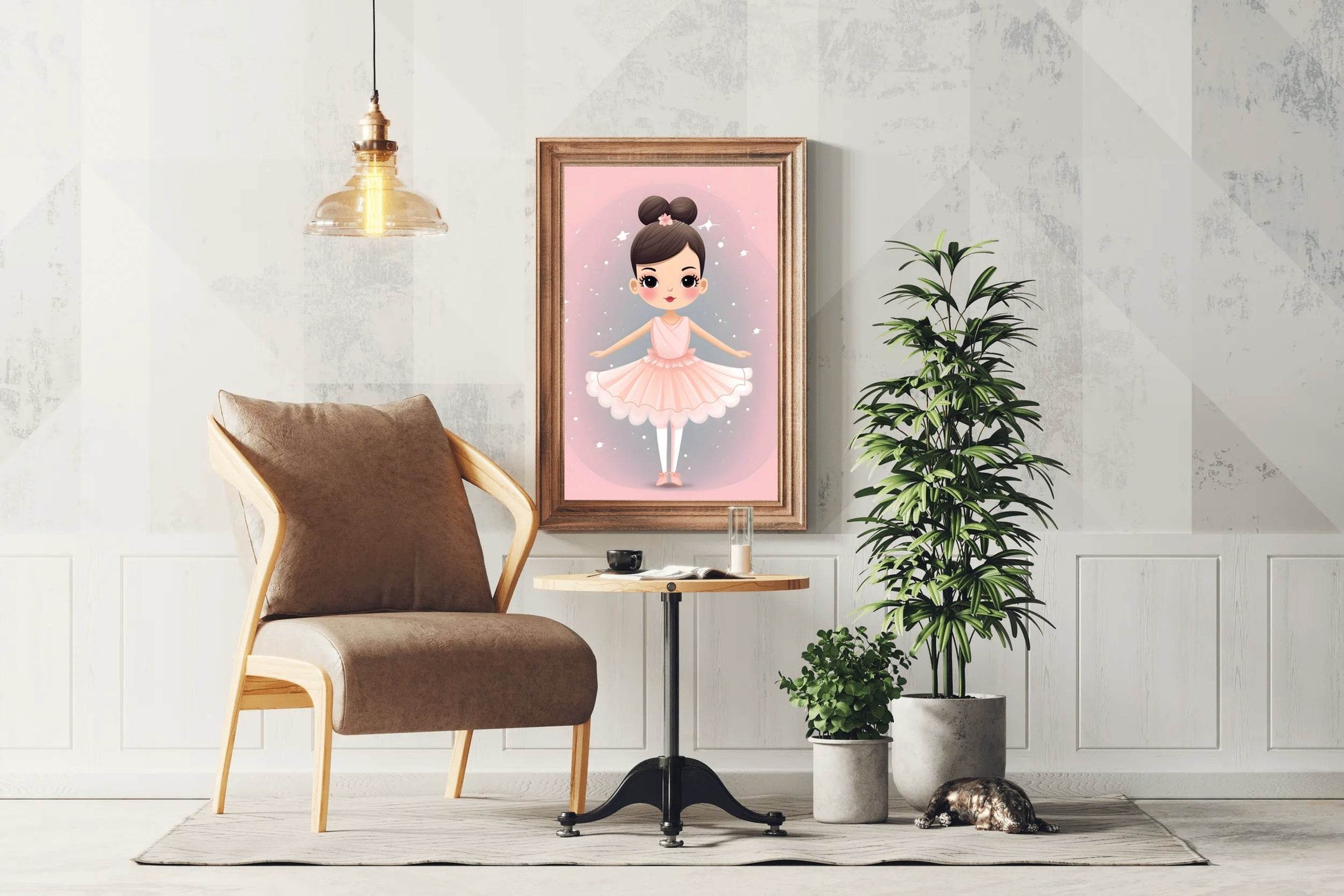 Little Ballerina illustration Wall Art - beink online art store