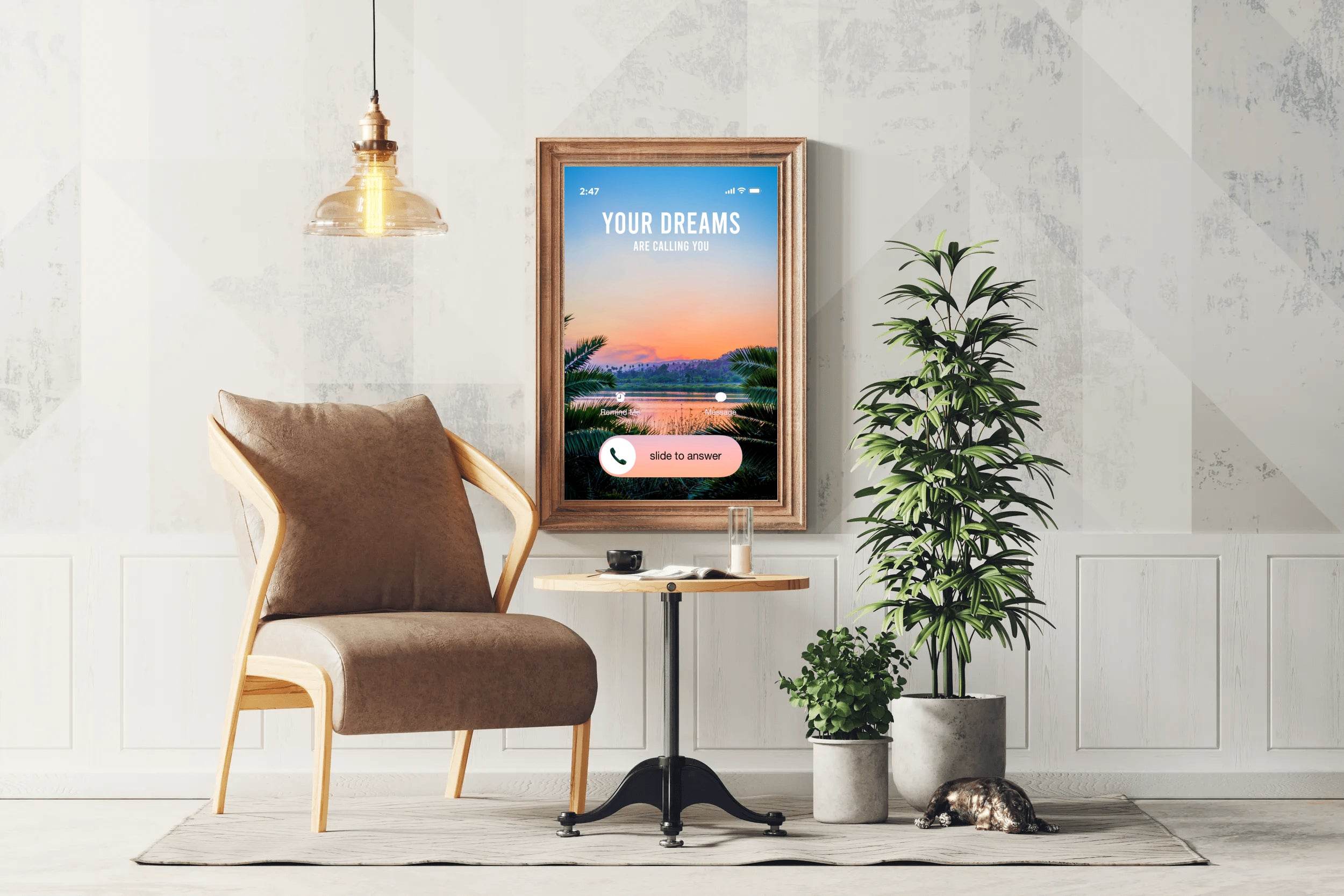 Dreams Calling Motivational Wall Art - beink online art store