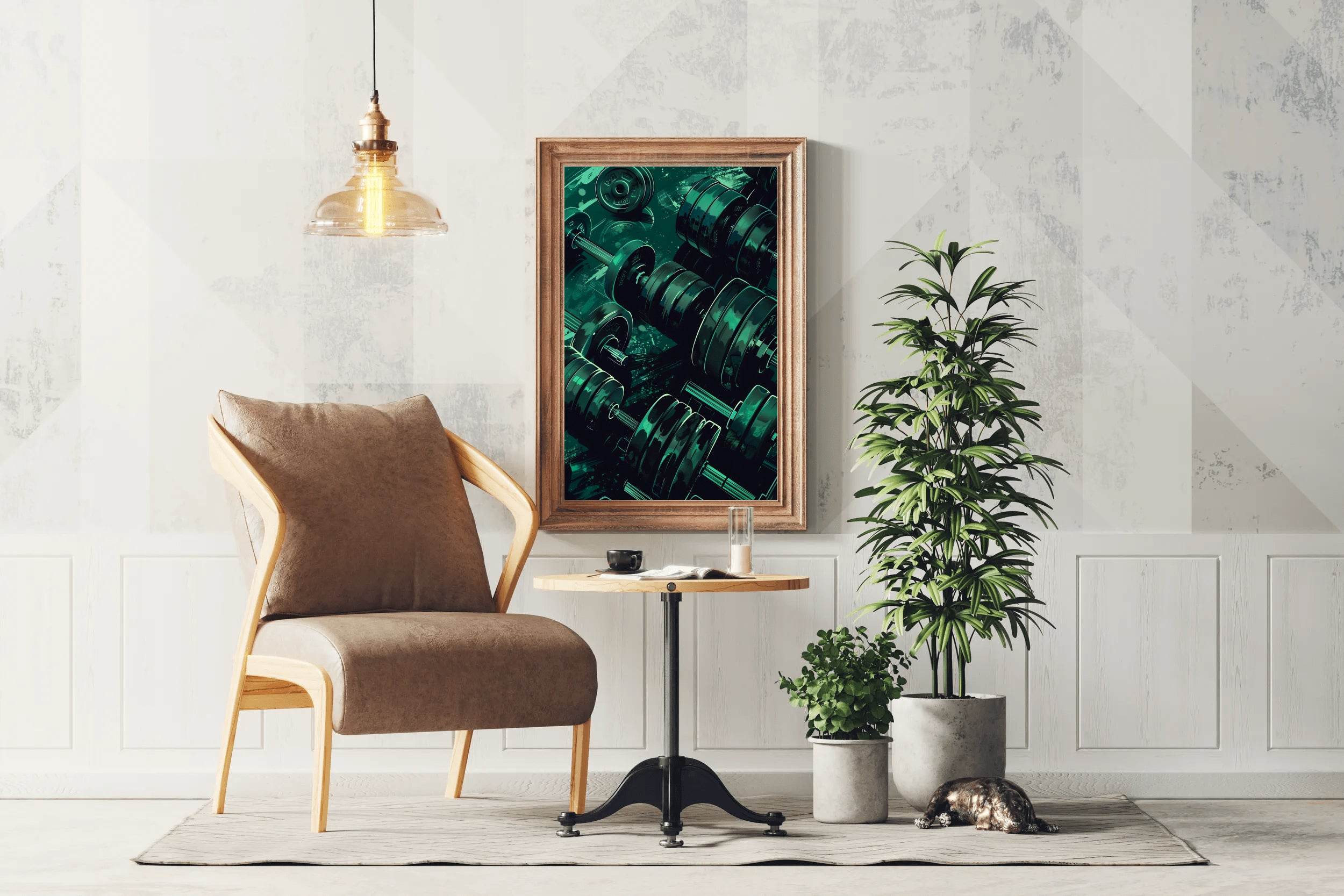 Green Muscle Mass Wall Art - beink online art store