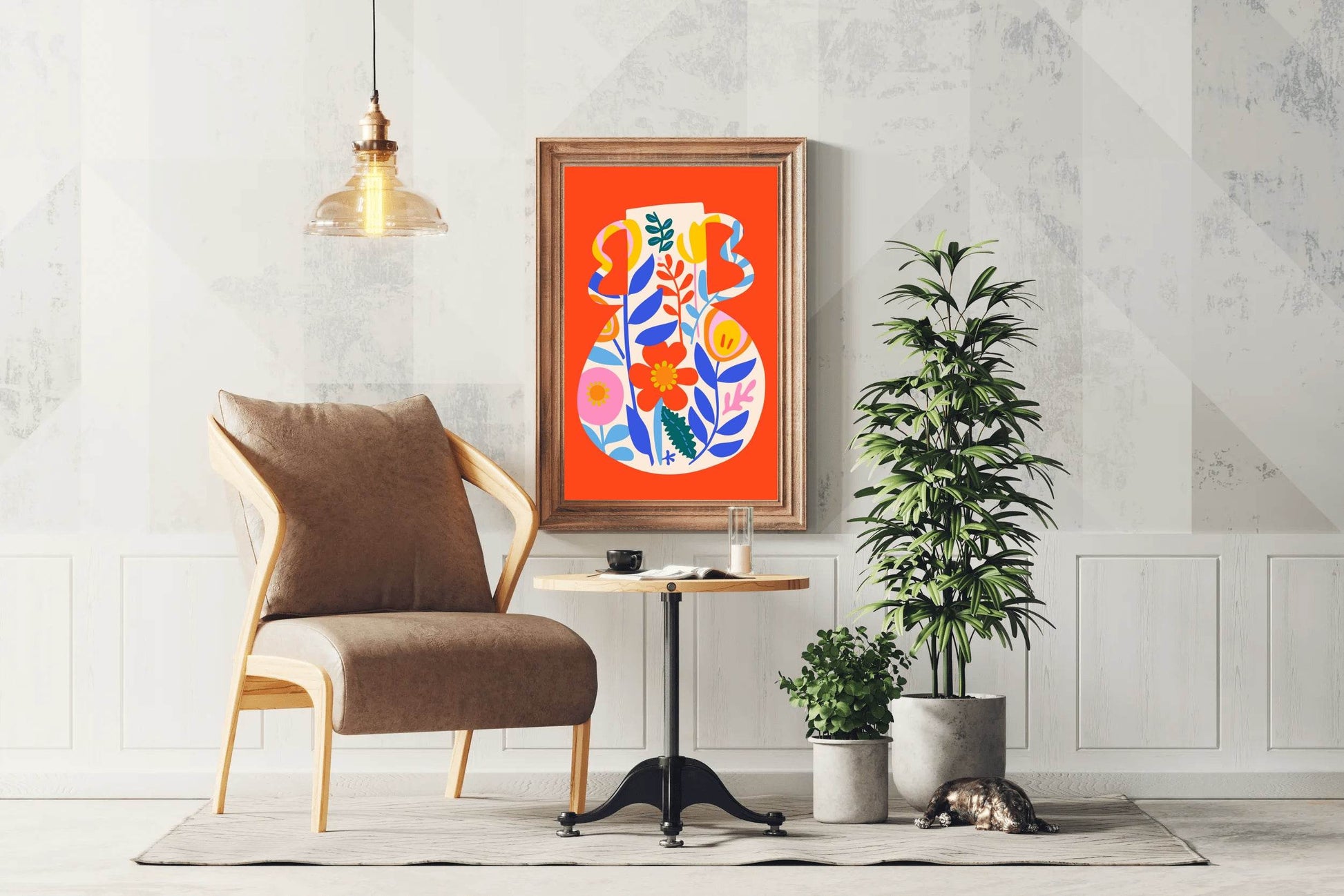 Painting a Jar With a Design Wall Art - beink online art store