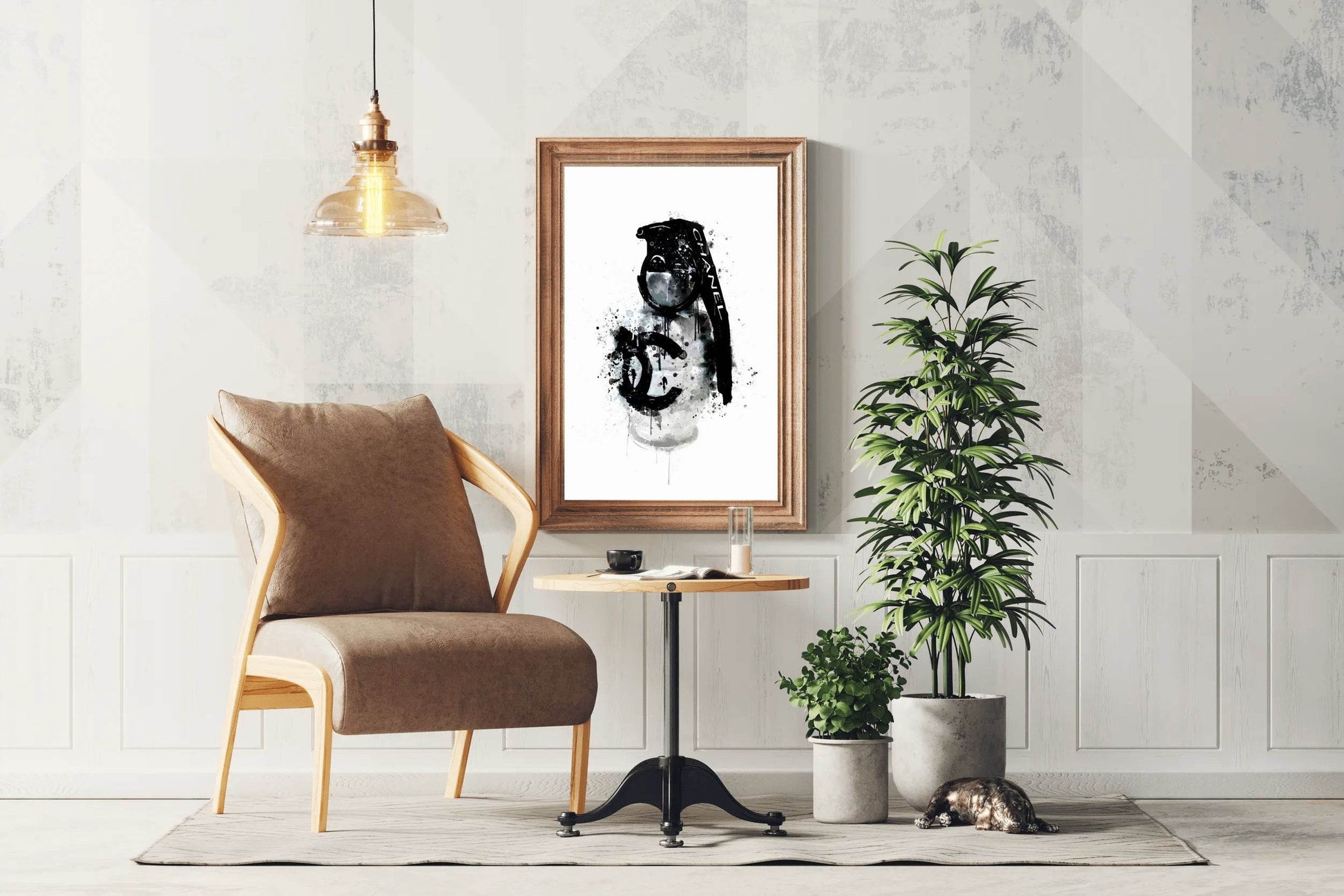 Spray Paint Chanel Logo - Chanel Chaos Wall Art - beink online art store